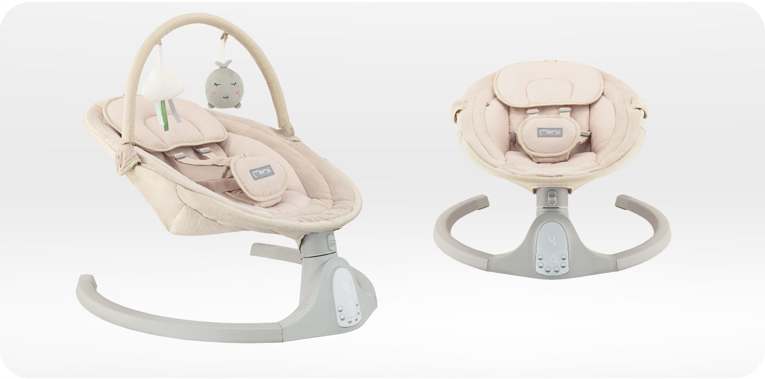 Electric rocker MoMi KENANI beige - lounger melodies bluetooth remote control Packaging status original