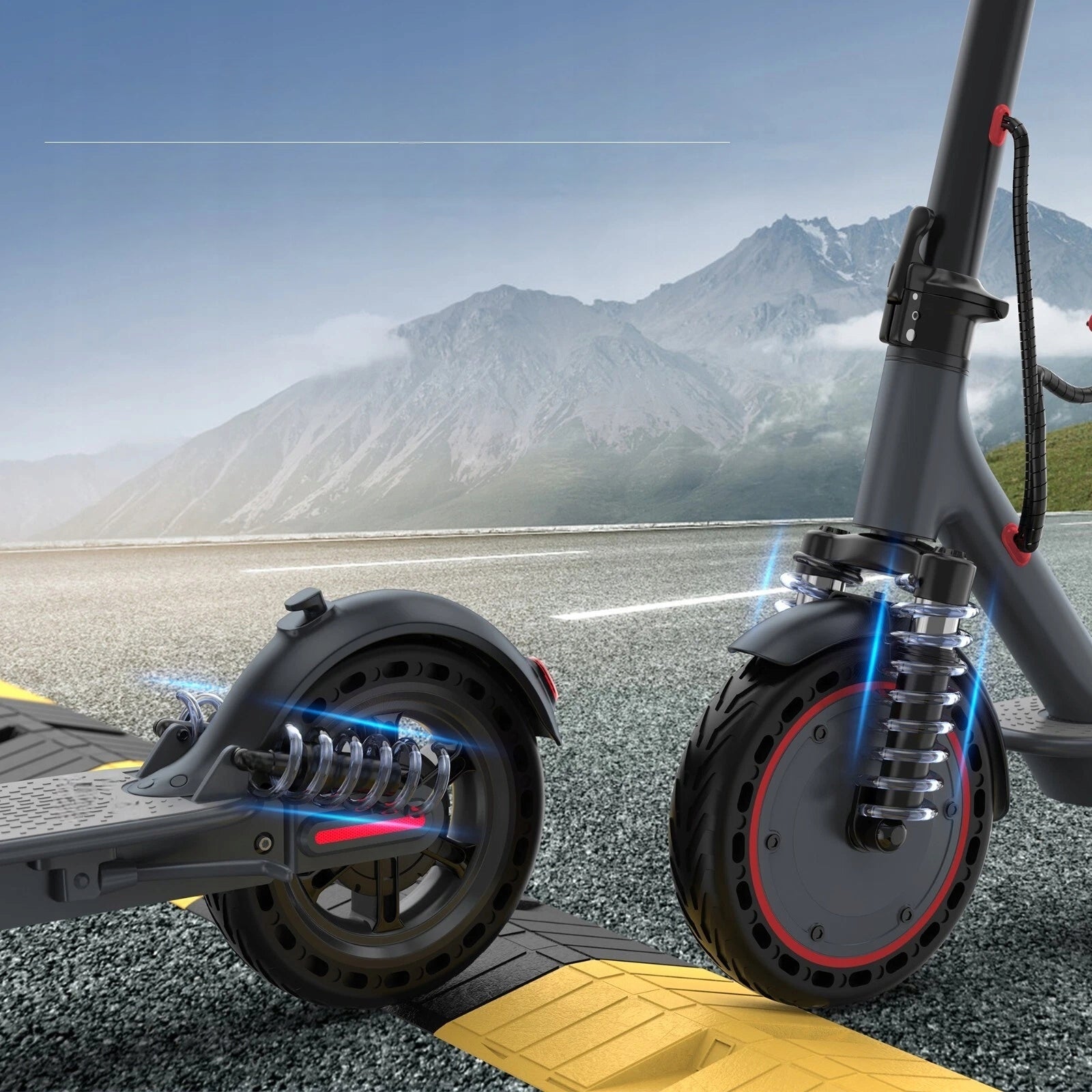 Electric scooter 10″ 500W dual hydraulic shock absorption LADPED LP10-0101 Model LP10-0101