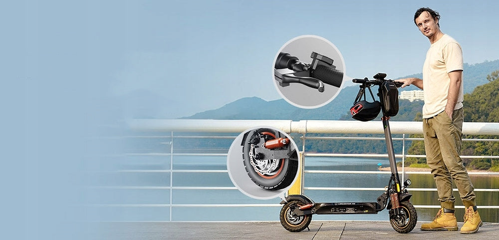Electric scooter 500W 48V 12.5AH 70HP 10" ABE APP+Circotor bag M2 Model ABE M2 500W 70KM 614,4WH APP
