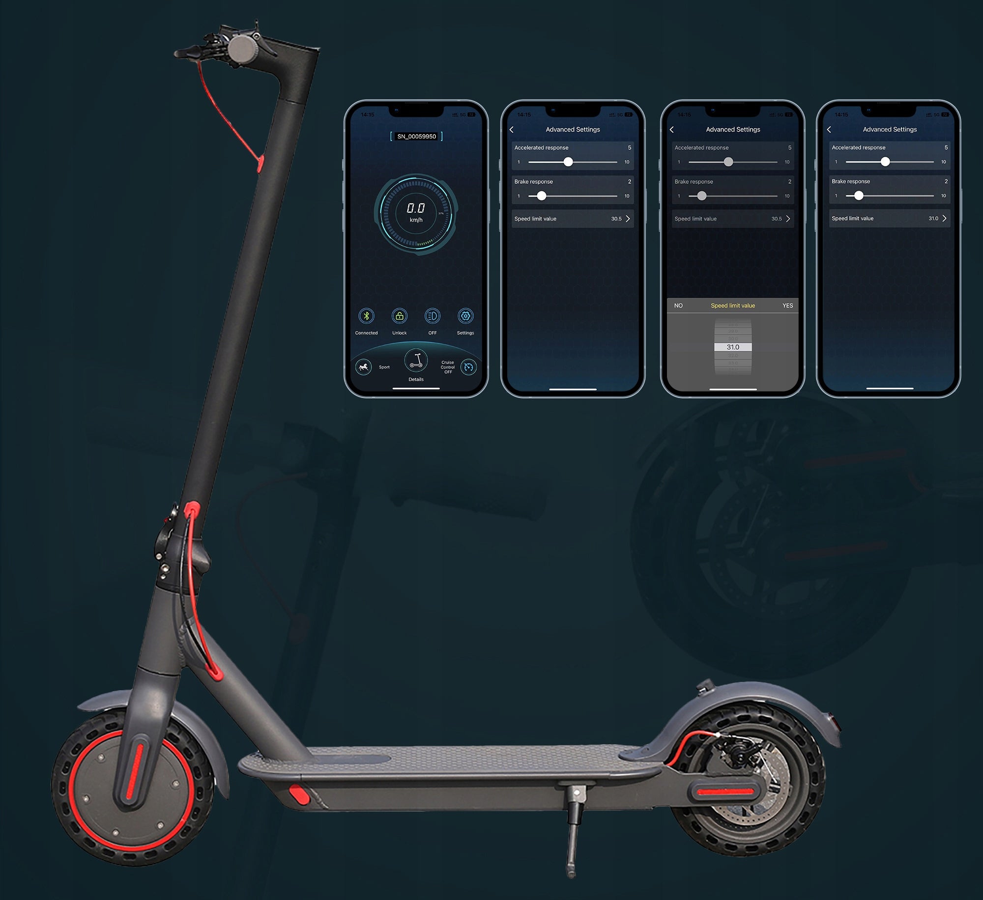 Electric scooter AOVOPRO M365 pro 350W range 35KM adult folding Scooter Manufacturer code 0724901708161