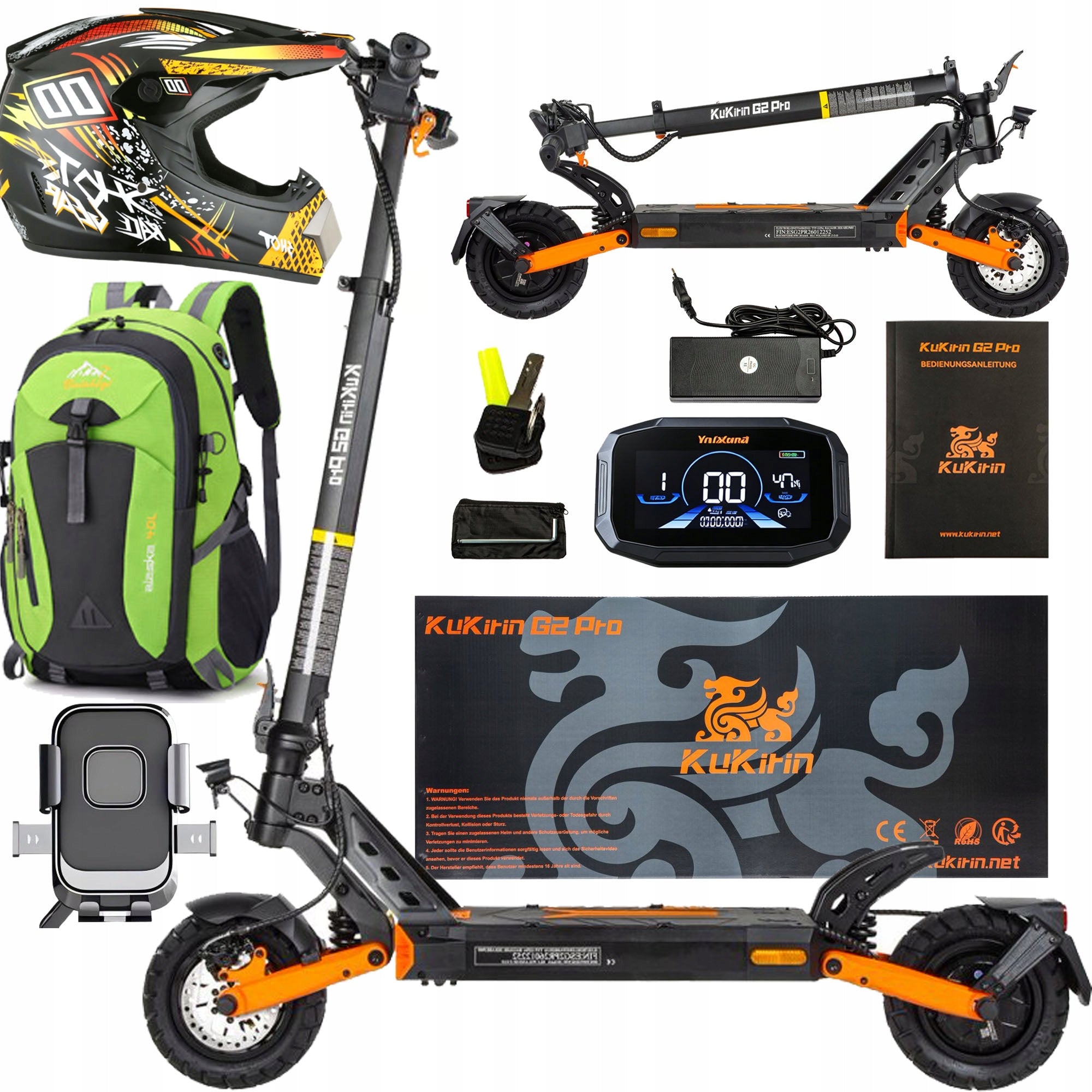Electric scooter Kukirin G2 Pro (ABE) 500W 20KM/H 15.6Ah 65km PL 350 W