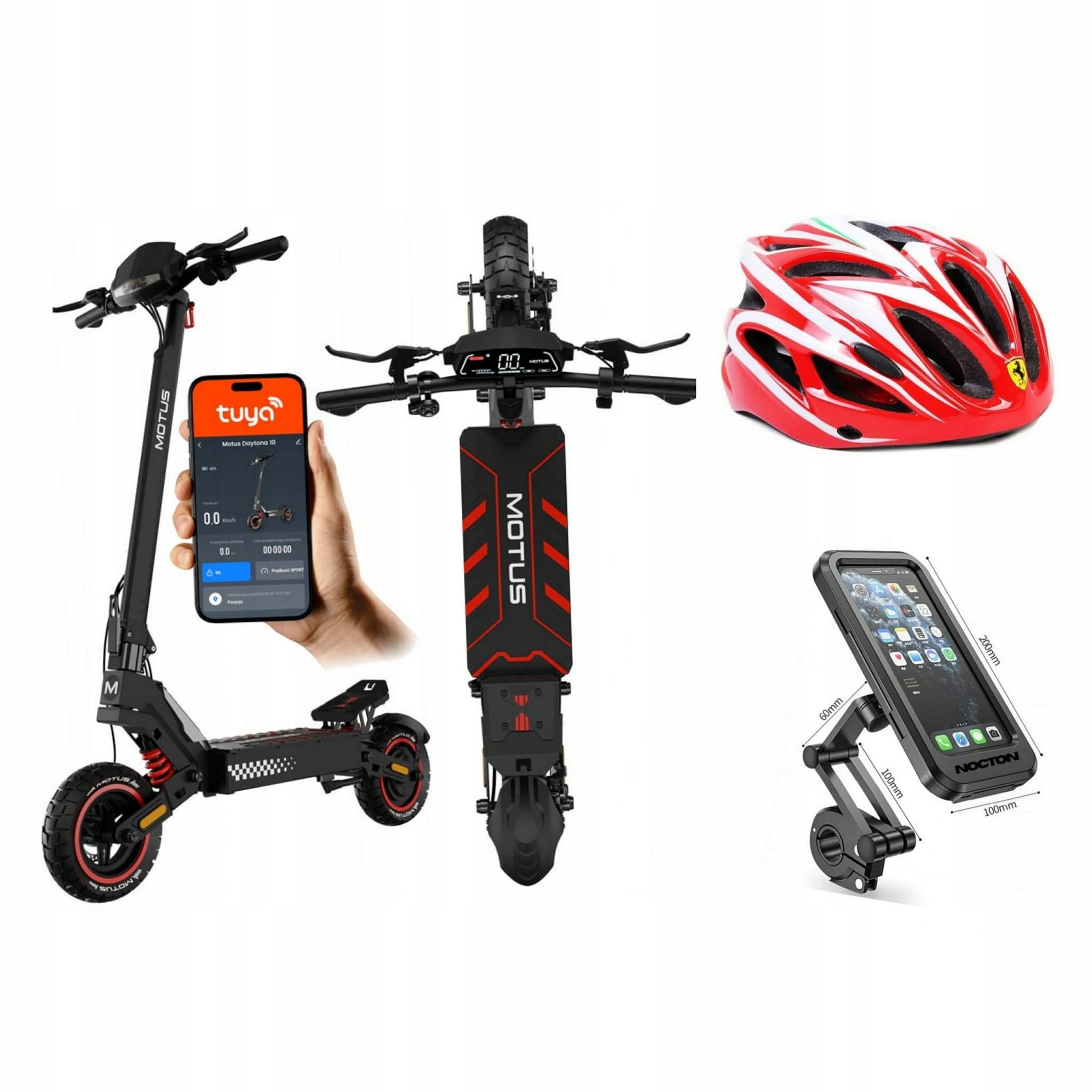 Electric scooter Motus Daytona 10 application 48V 13,5Ah IP45 1000W