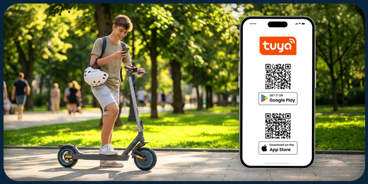 Electric scooter Motus Scooty 10 Elite 350 W app Tuya bluetooth Engine power 350 W