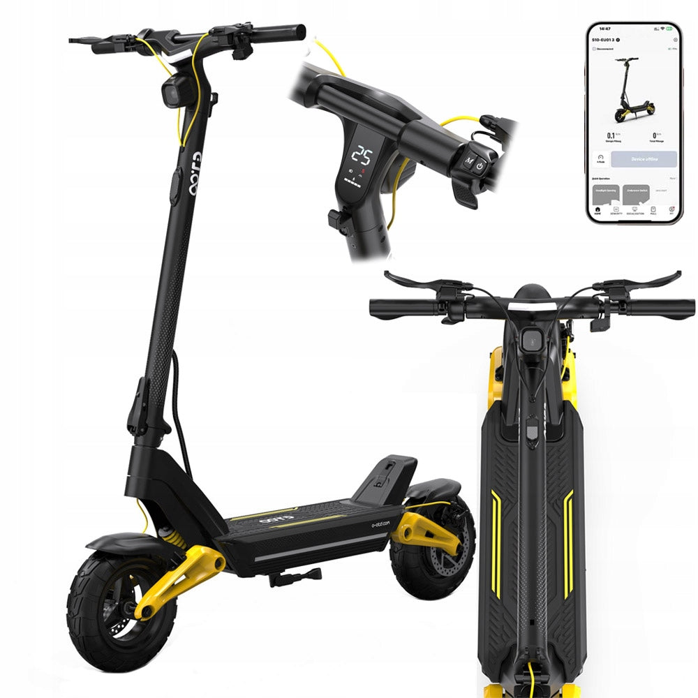 Electric scooter OOTD S10 1400W 48V 20Ah 70km shock absorption, application