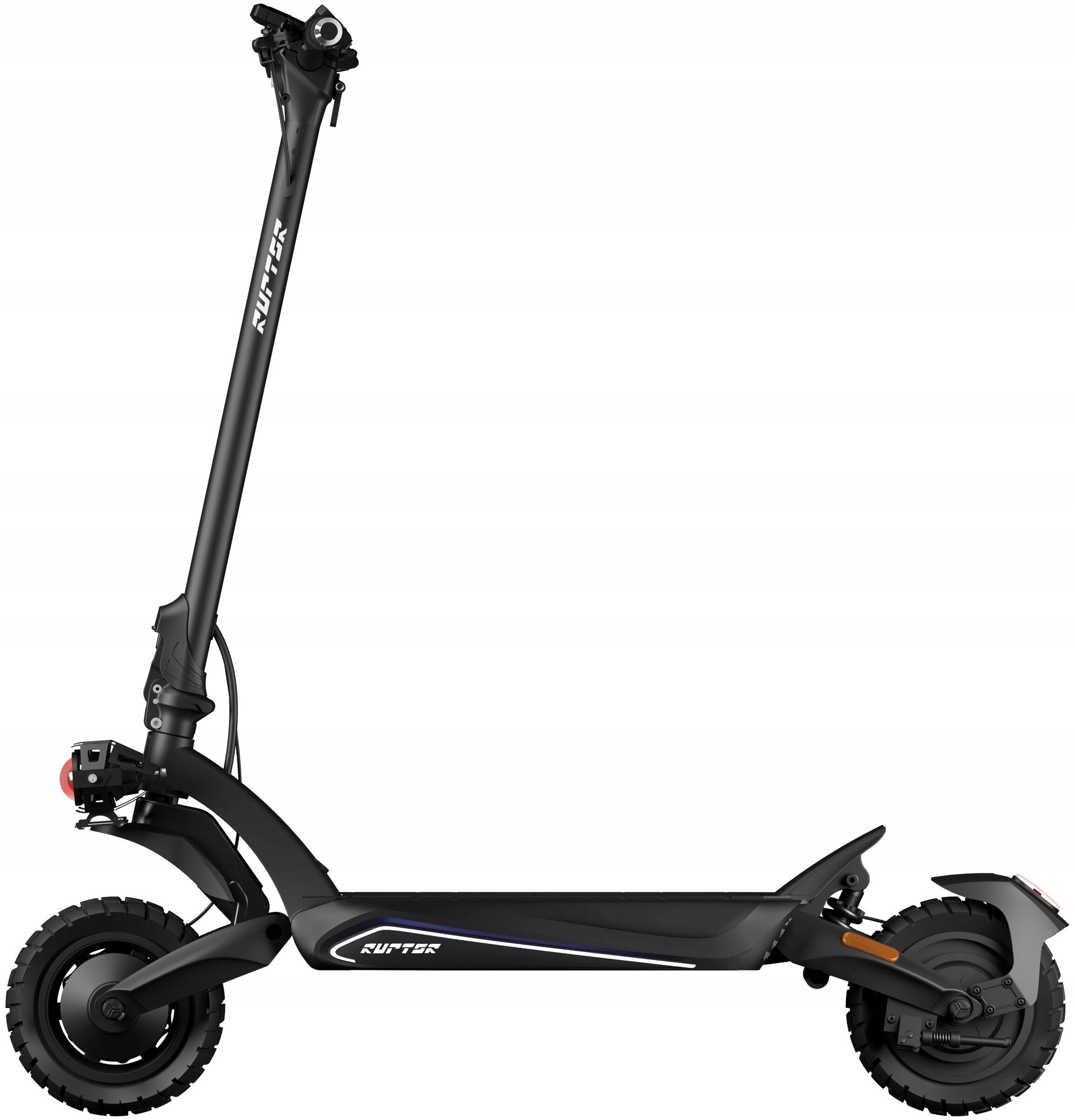 Electric scooter RUPTOR R6 V4 80km 2x800W Shock absorption 10" Black Additional features pumped wheels cruise control speedometer horn dedicated application water resistance lighting Bluetooth kickstand meter foldable