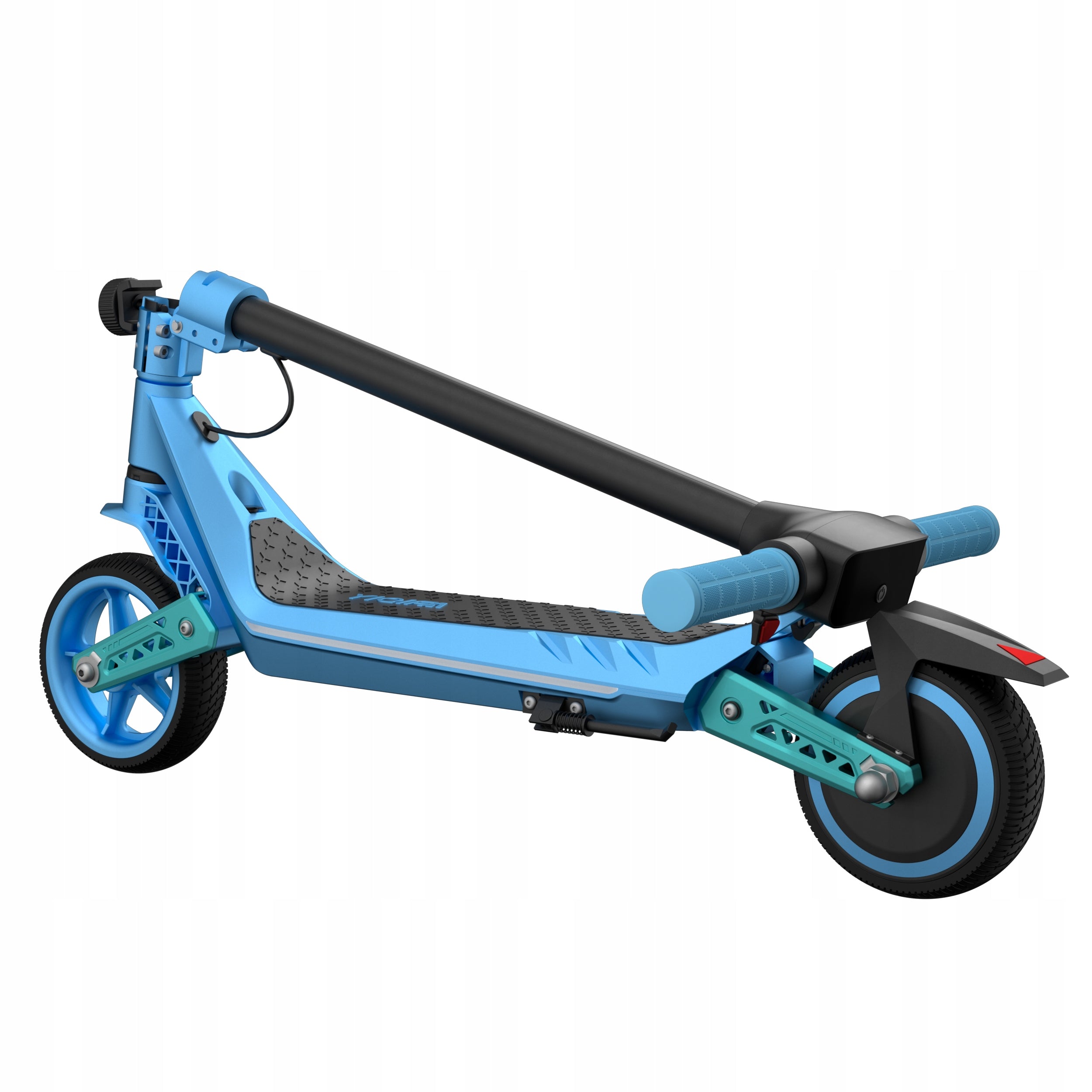 Electric scooter blue LED folding 2 wheels 130 W 16 km/h Weight 6.7 kg