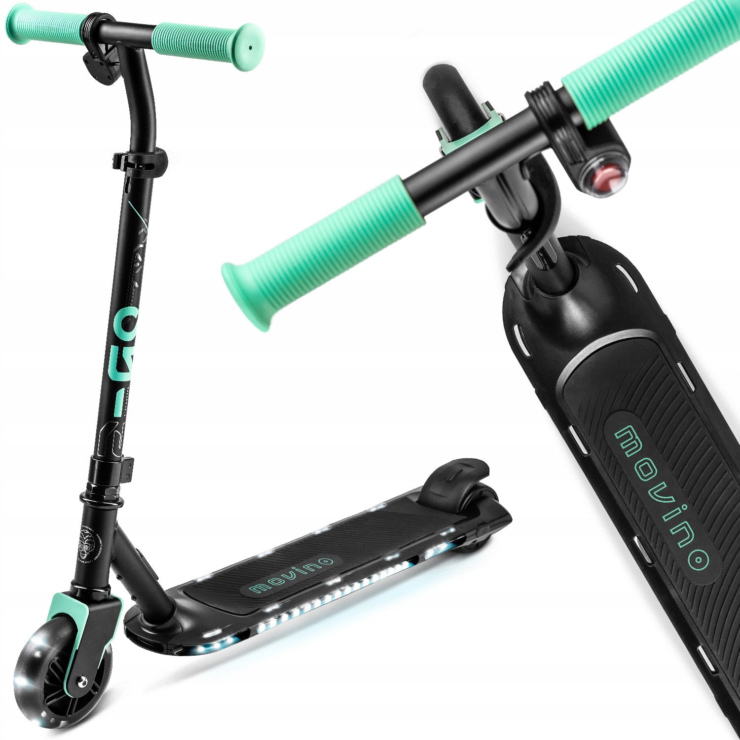 Electric scooter for children Movino E-Go illuminated platform, 2 modes