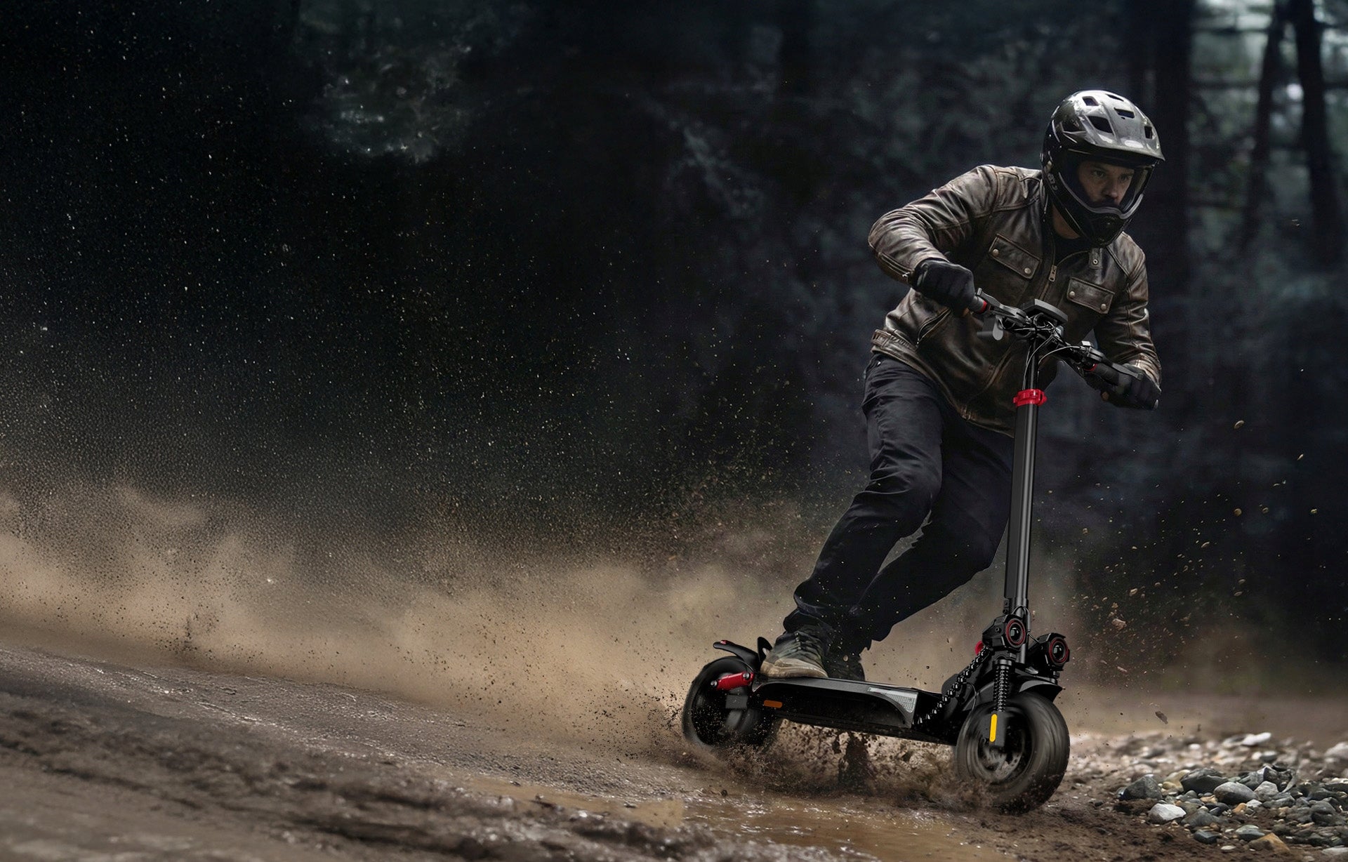 Electric scooter iScooter iX4 40-45km 800W 150kg off-road tires Maximum user weight 150 kg
