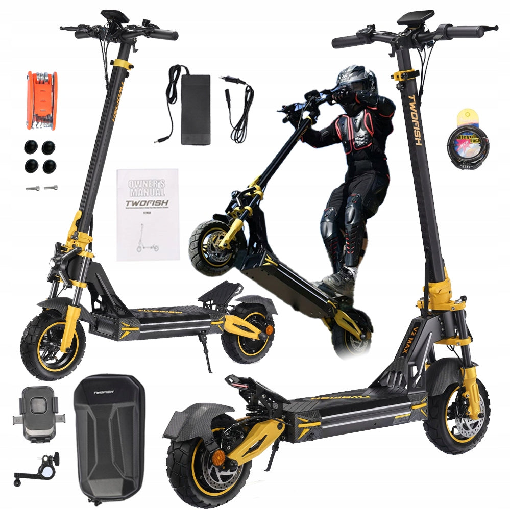 Electric scooters for adults TWOFISH V2 MAX range 70km 1640W NFC