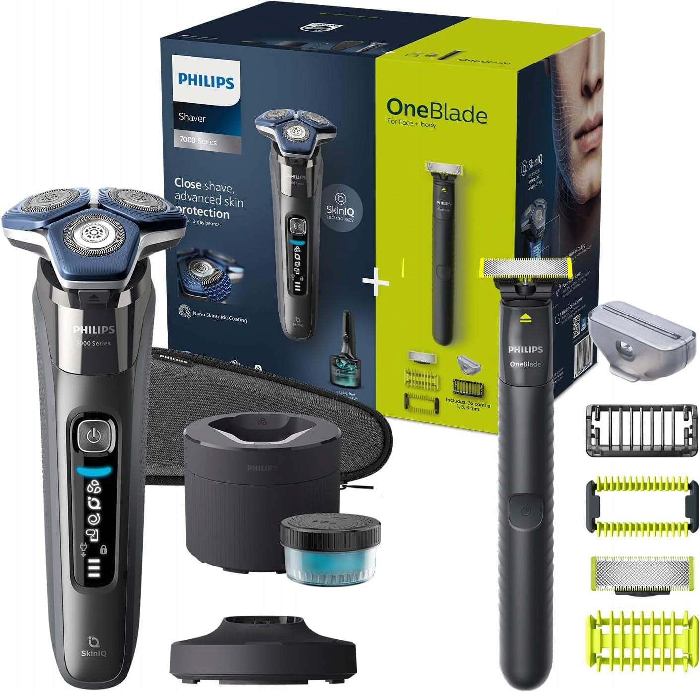 Electric shaver Philips Series 7000 + OneBlade S7887/78