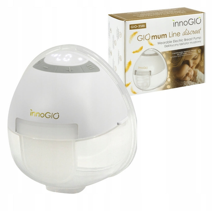 Electric shell breast pump GIOmum Line discreet GIO-358I wireless