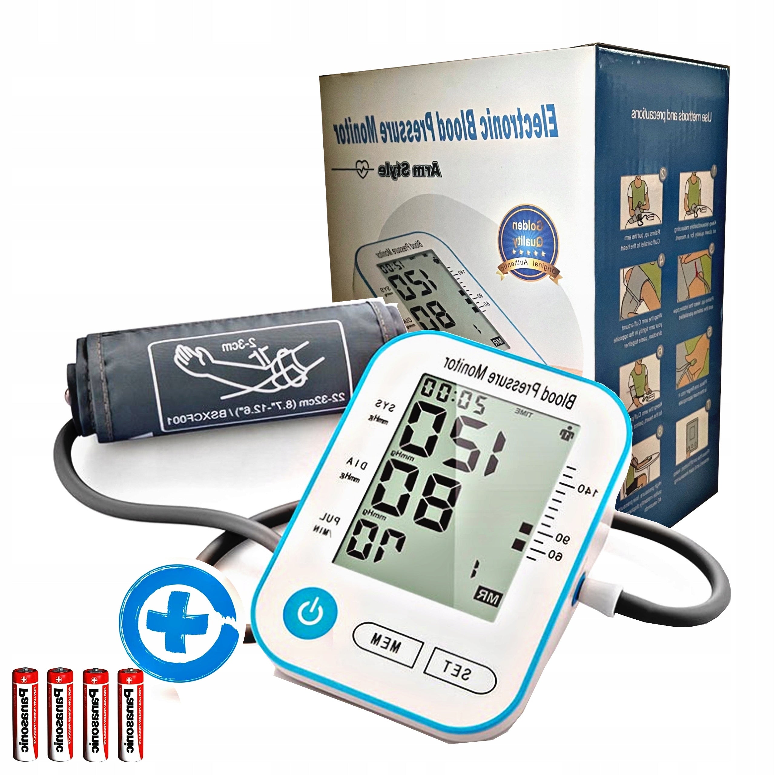 Electric shoulder blood pressure monitor detects arrhythmias of large screen Medical device type accessories for a medical device or a product without an intended medical purpose