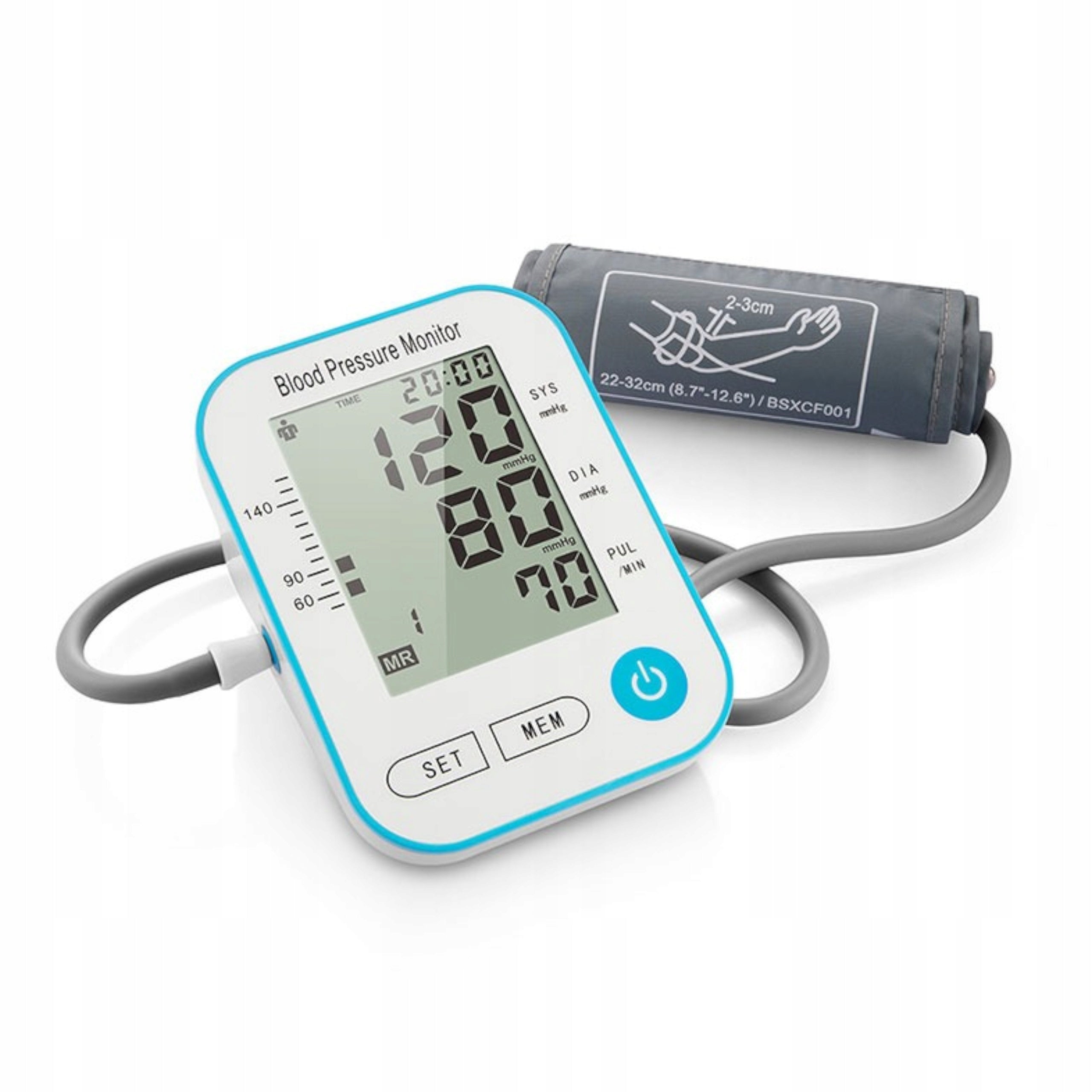Electric shoulder blood pressure monitor detects arrhythmias of large screen Medical device yes