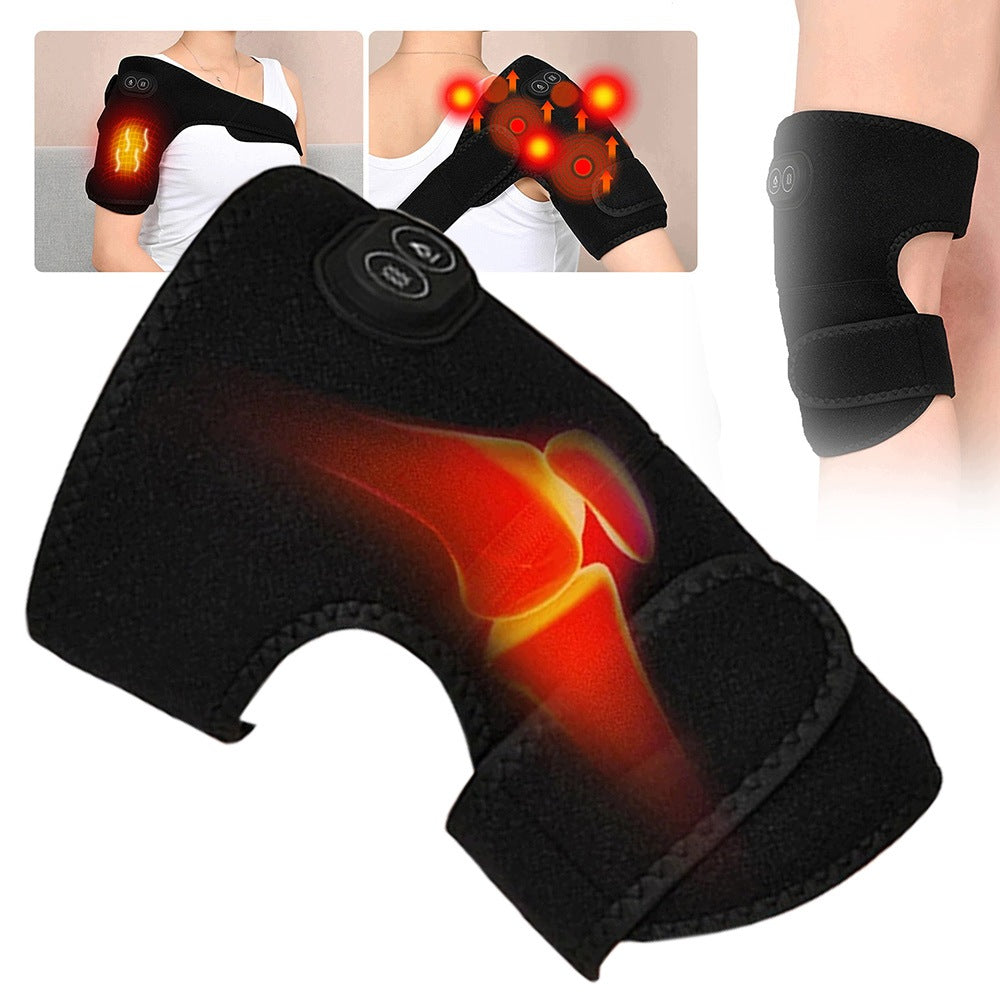 Electric shoulder massager with heat and vibration function, relieving shoulder pain