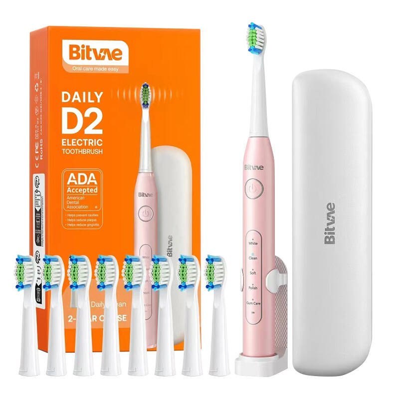 Electric sonic toothbrush Bitvae D2 pink
