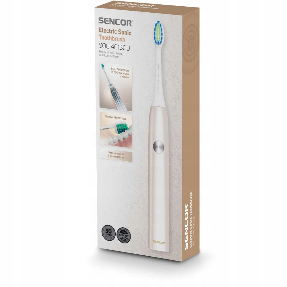 Electric sonic toothbrush Sencor SOC 4013GD 31 000 rpm Manufacturer code SOC 4013G
