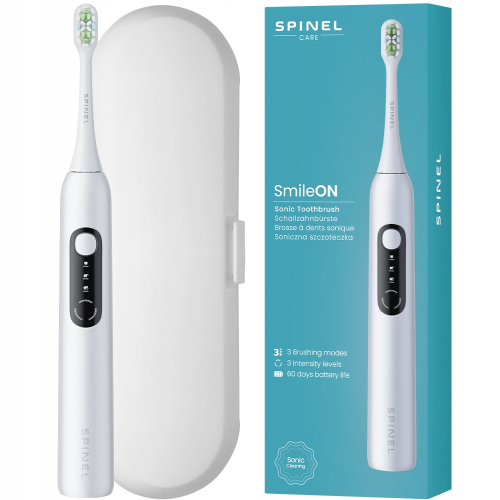 Electric sonic toothbrush Spinel Care SmileOn white 3 modes + case