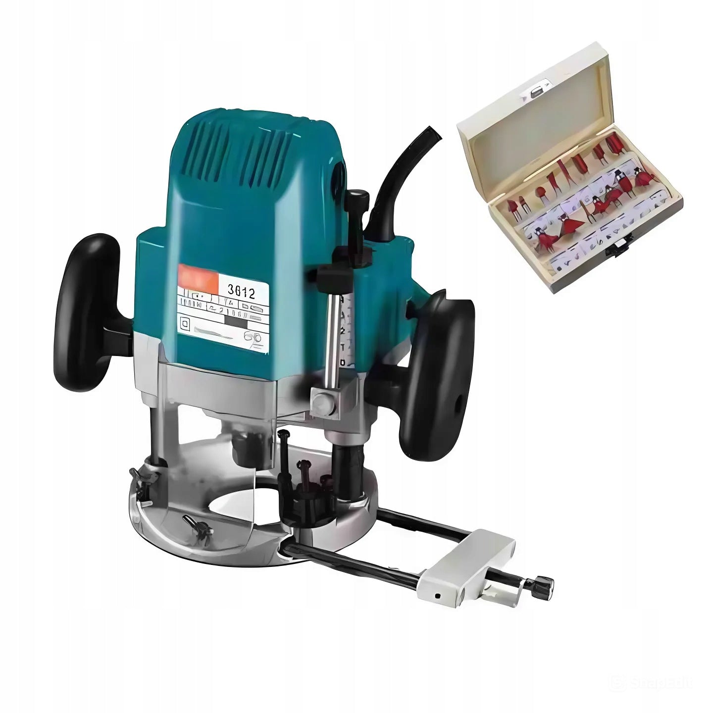 Electric spindle milling machine for wood 1600 W + set of cutters 12,7