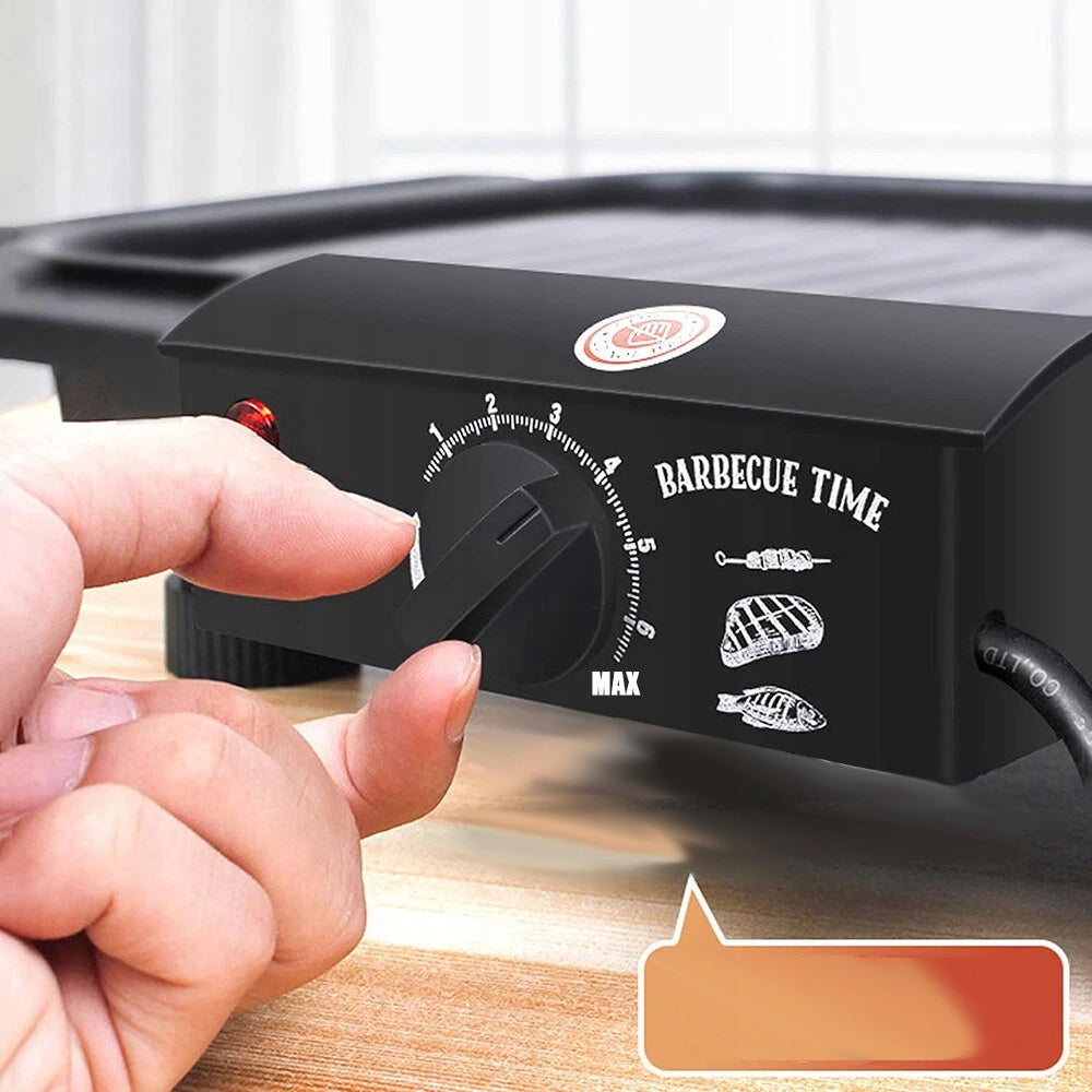 Electric table grill for indoor use 2000W Dominant color black