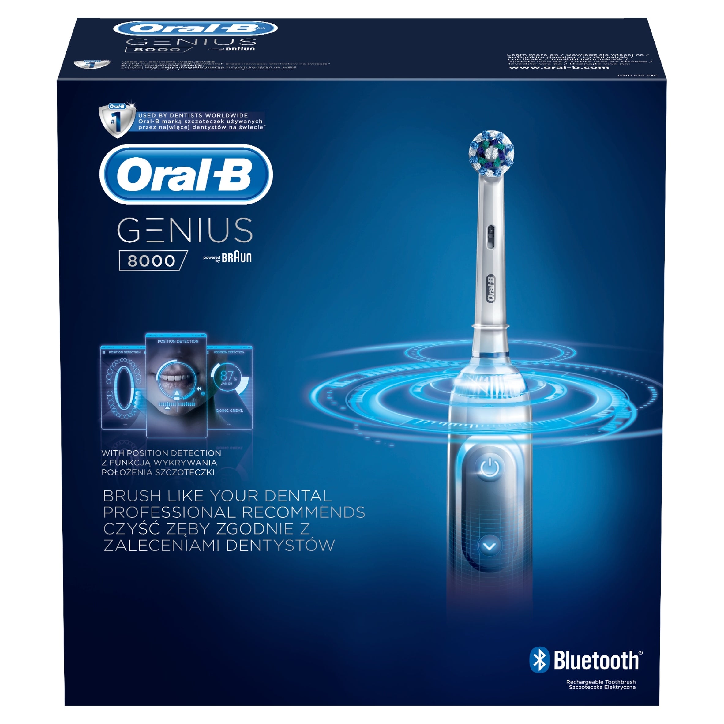 Electric toothbrush Oral-B Genius 8000 white Manufacturer code 80297760