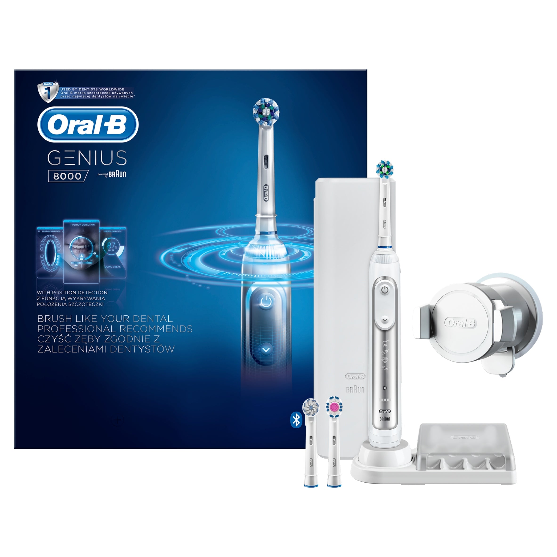 Electric toothbrush Oral-B Genius 8000 white