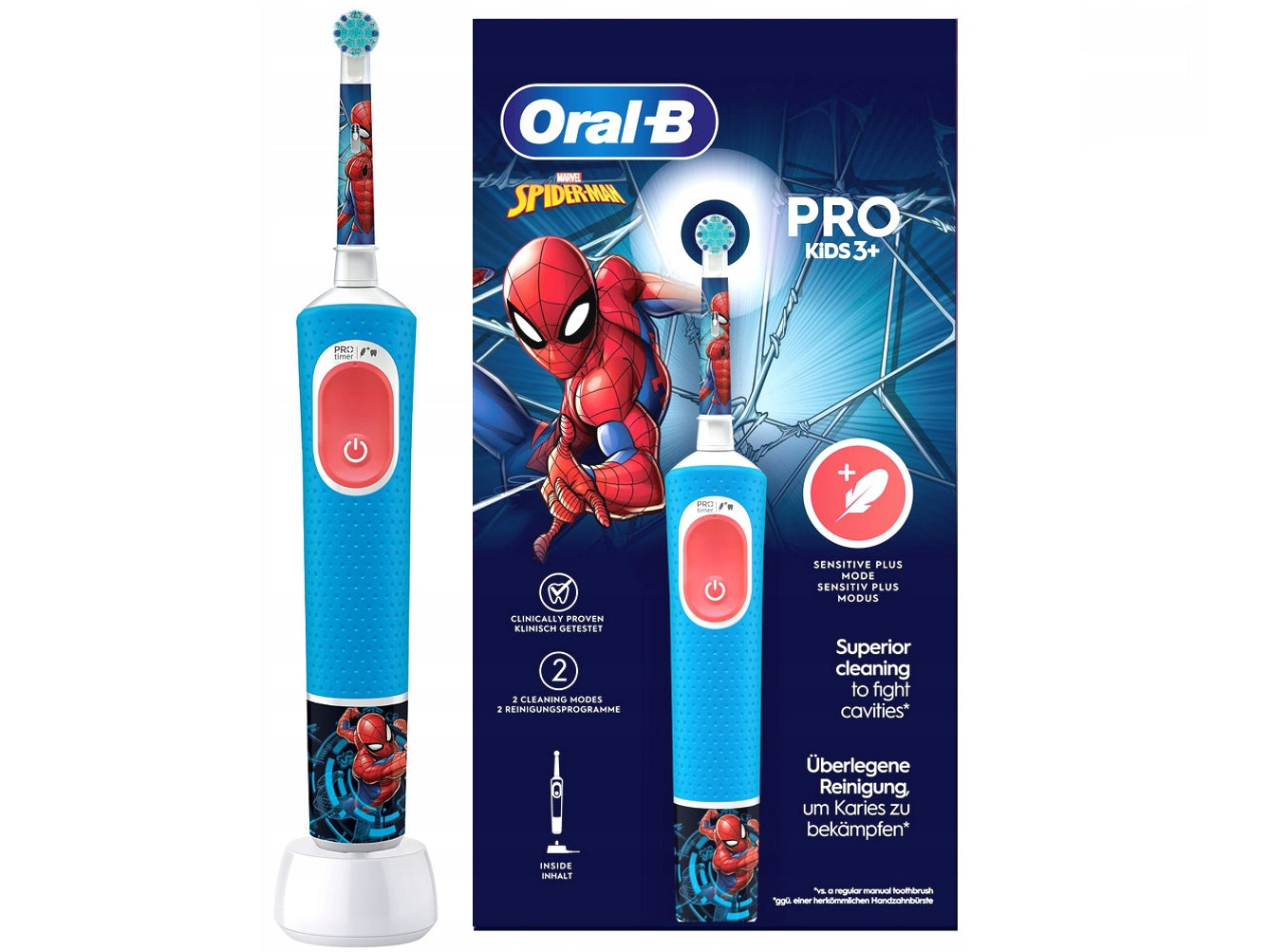 Electric toothbrush Oral-B PRO Kids 3+ Spider-Man Manufacturer code 8006540773567