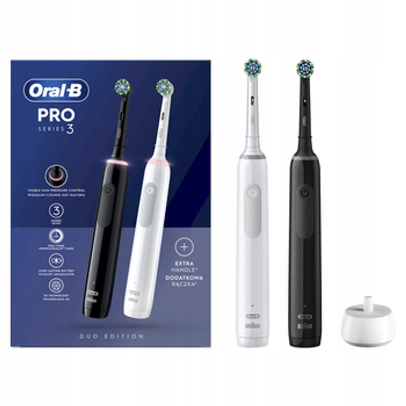 Electric toothbrush Oral-B Pro 3 CA Duo black & white
