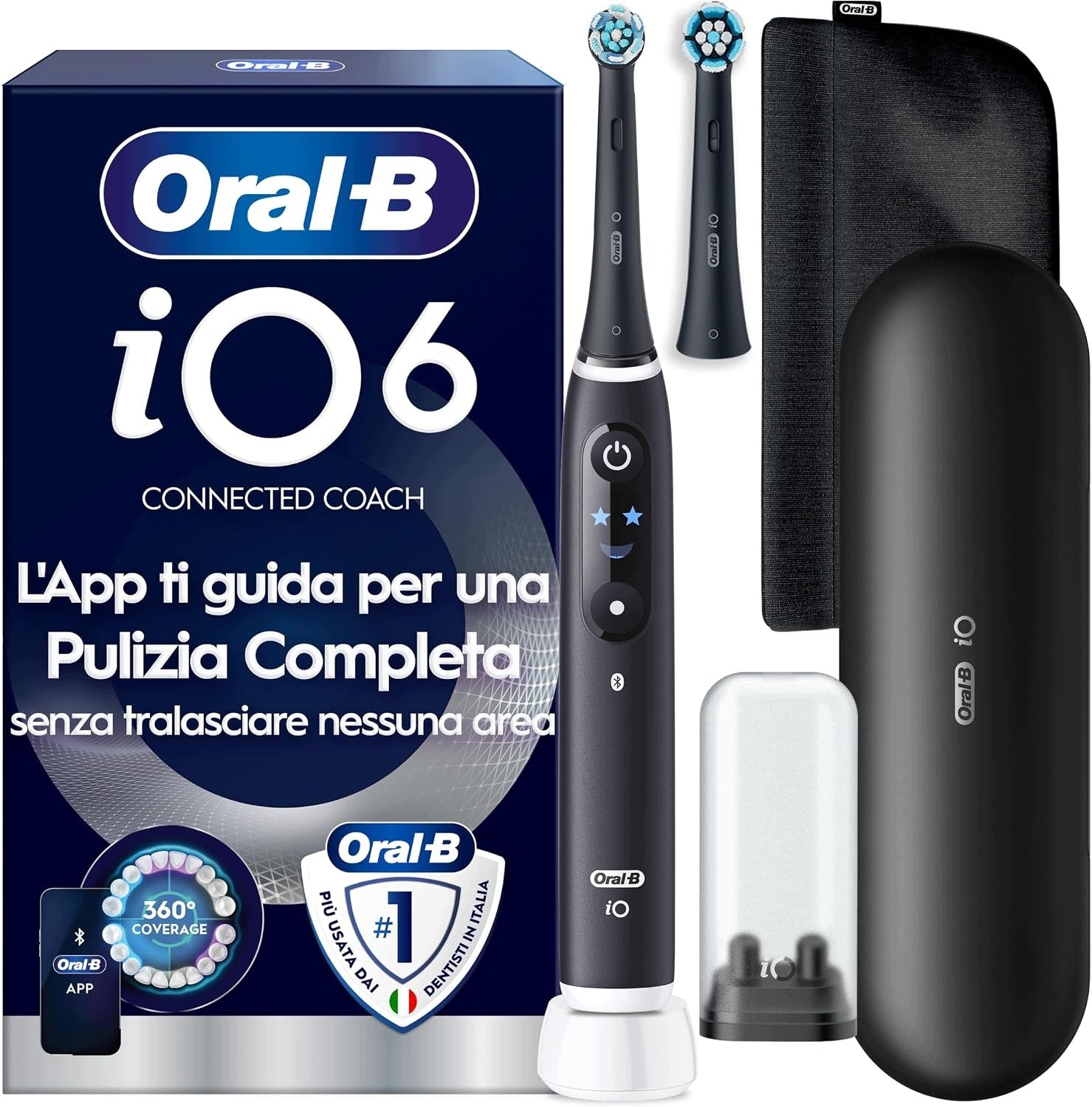 Electric toothbrush Oral-B iO Series 6 black 2 heads