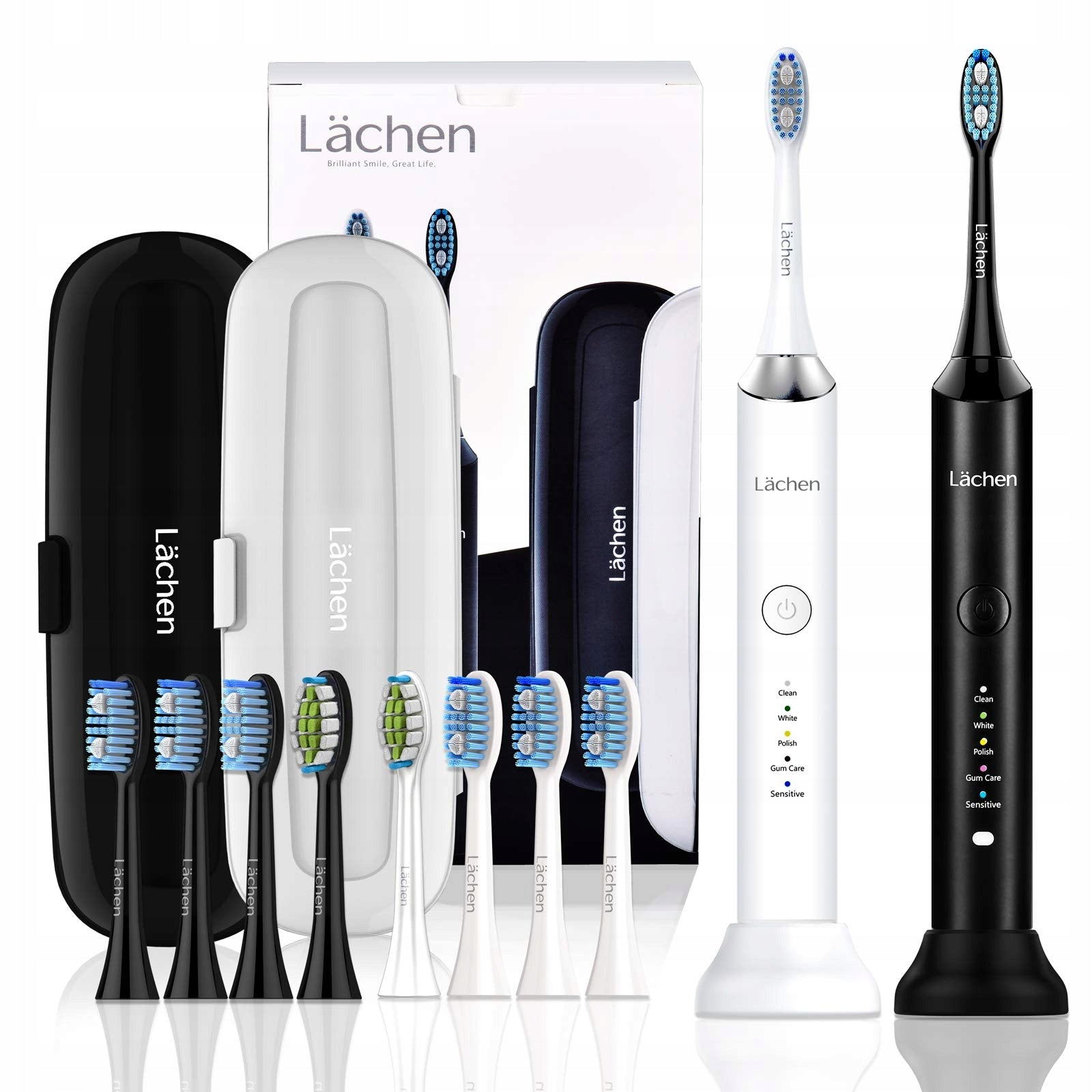Electric toothbrush set of 2 Lächen3j