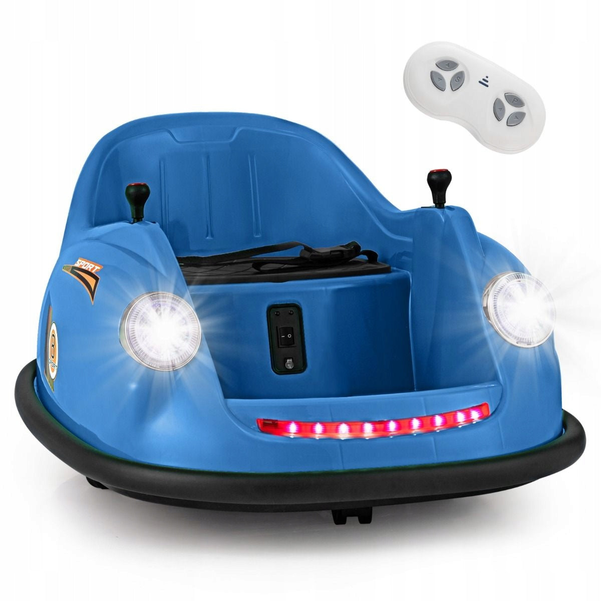 Electric toy car for children 360° Bumper blue