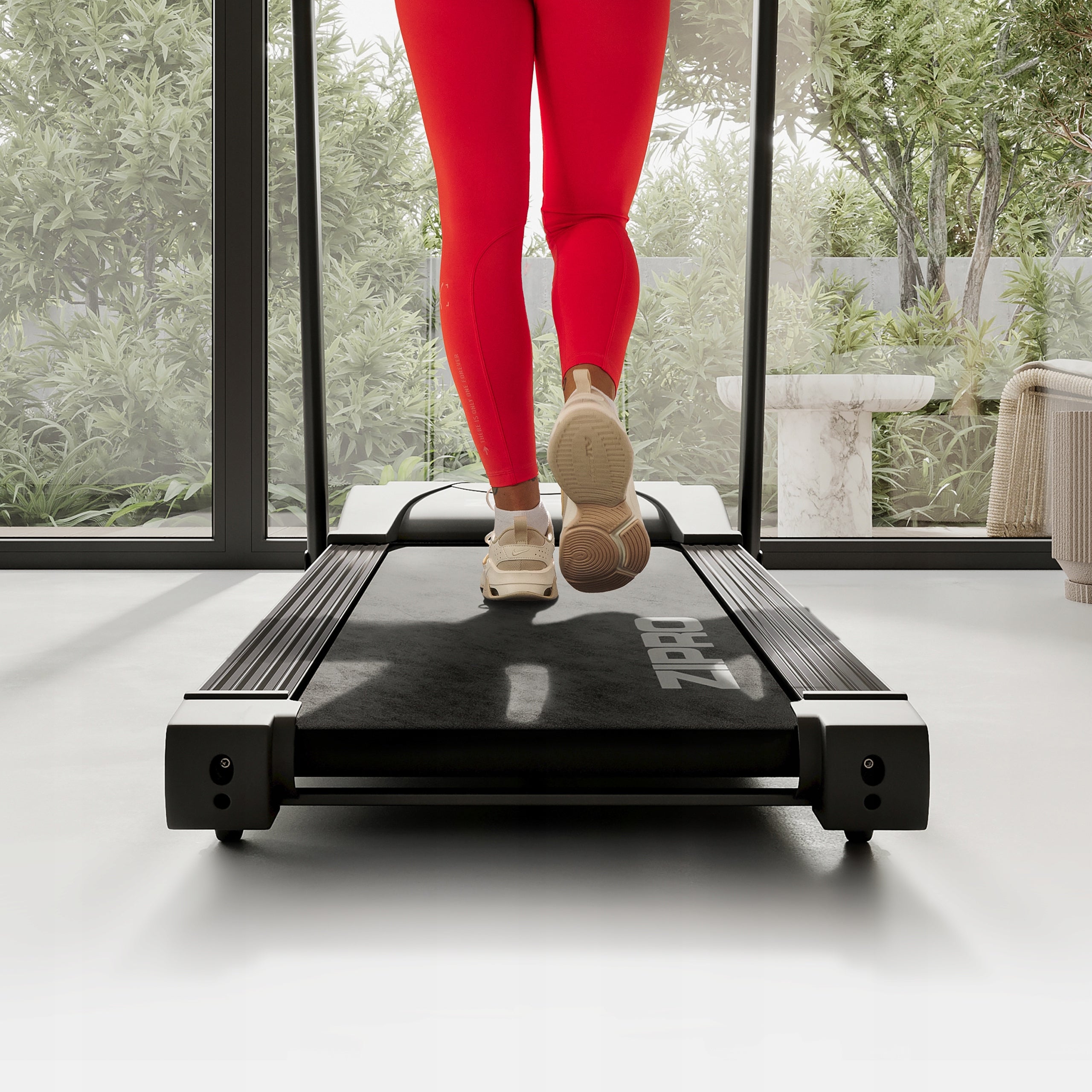 Electric training treadmill with inclination angle adjustment - Pulse Zipro Measurements training duration distance speed pulse burned calories