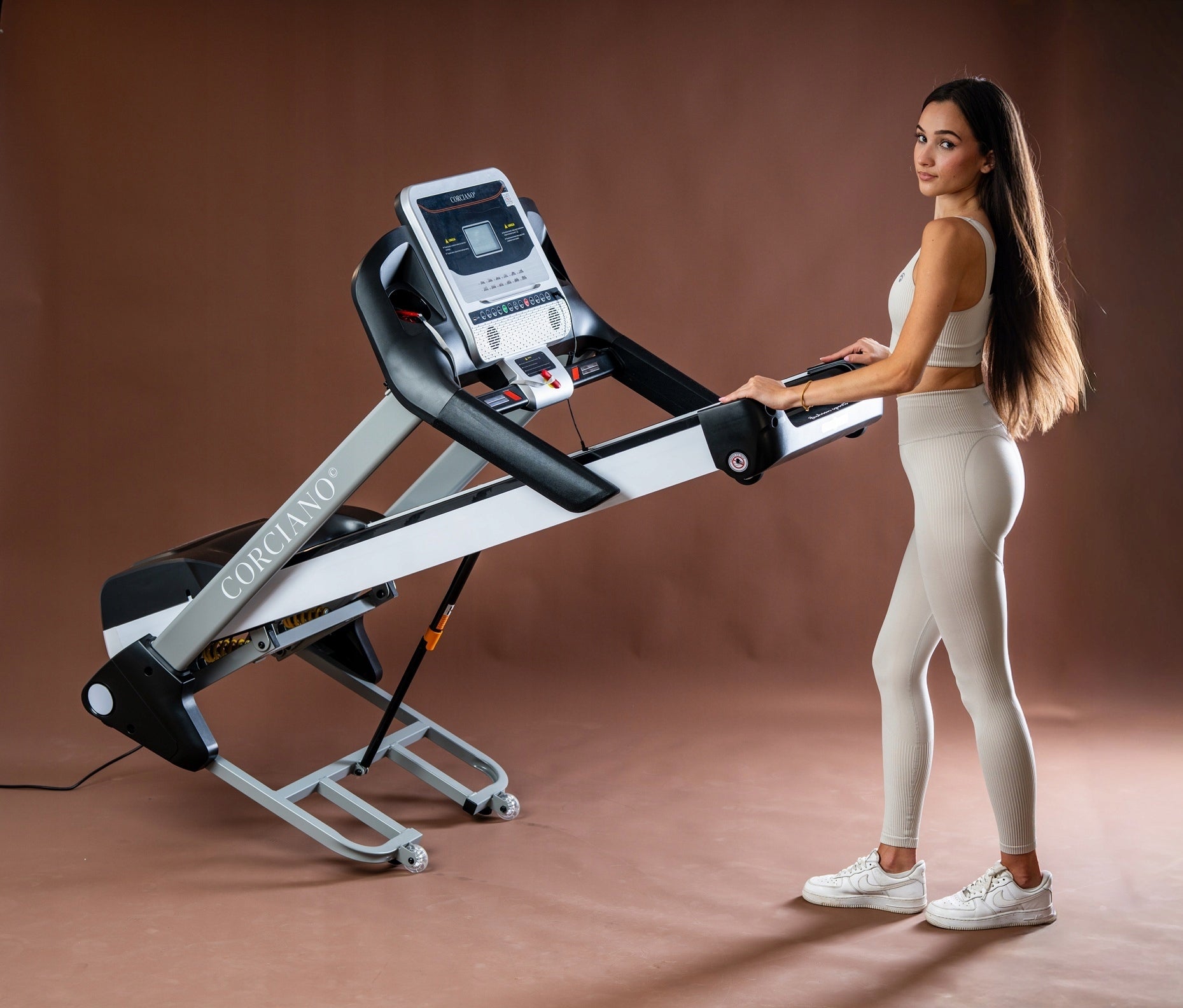 Electric treadmill Grande Corciano 20km/h 130kg Home Folding Auto lift Model Cotti