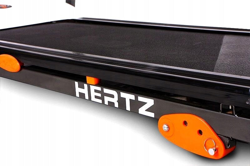 Electric treadmill HERTZ FITNESS Basic 12km/h Additional features headphone jack foldable display transport wheels speakers place for water bottle keyboard shortcuts touch sensors place for mobile phone/tablet safety key tilt angle adjustment training programs