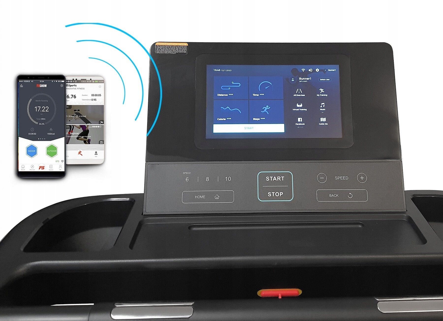 Electric treadmill HERTZ Spirado 18km/h max 120kg EAN (GTIN) 5906167011888