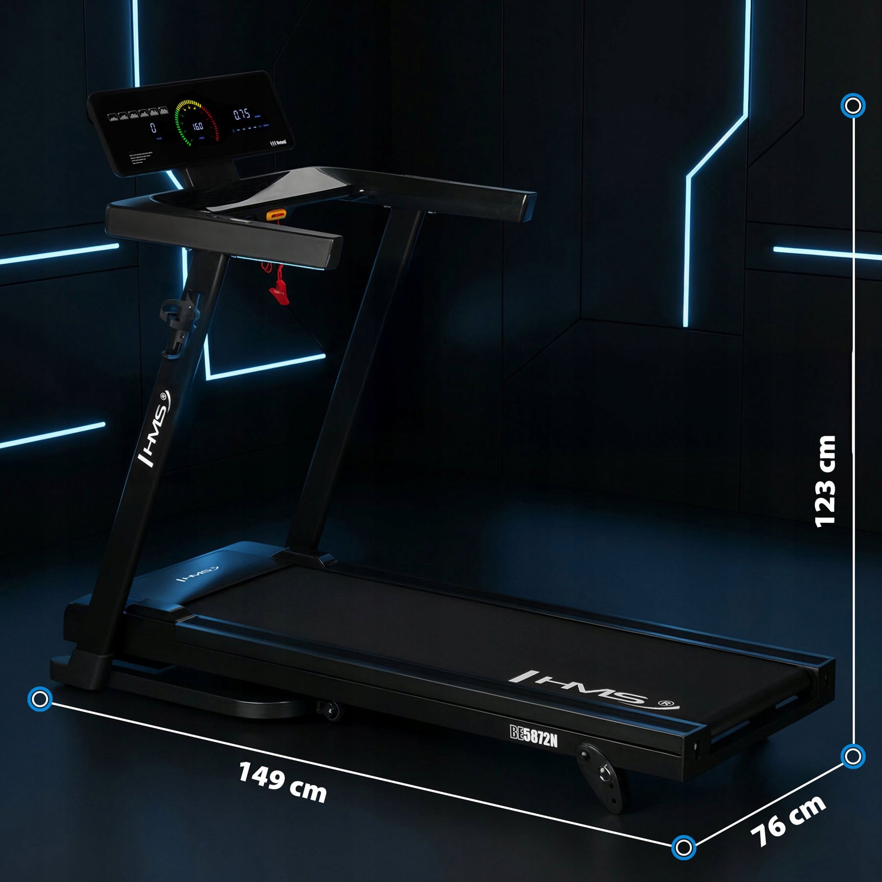 Electric treadmill HMS BE5872N up to 100 kg Model other