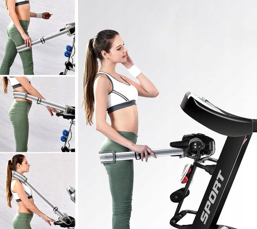 Electric treadmill HRS T-280M home dumbbell massager shock absorption foldable Model T-280M