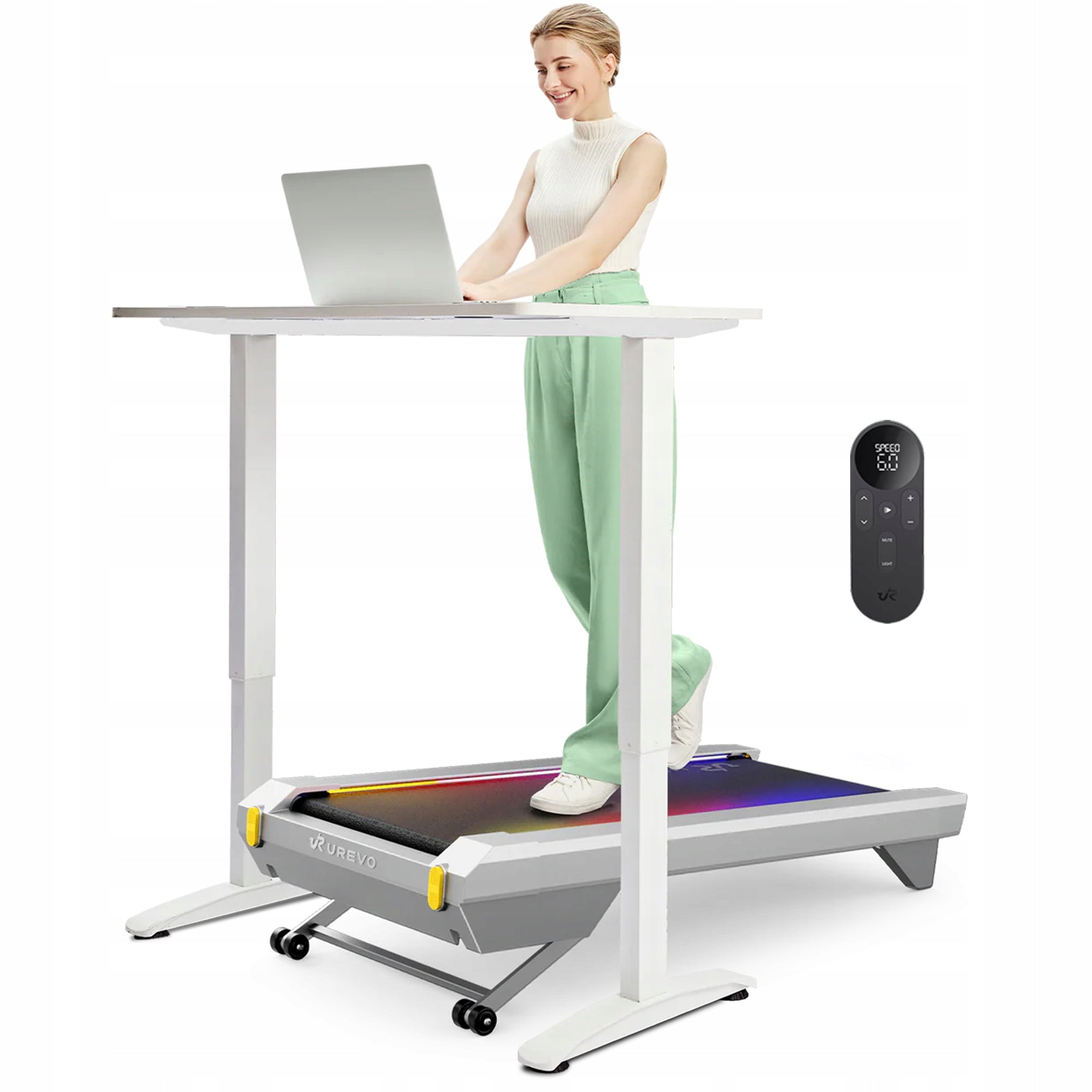 Electric treadmill Urevo Urevo CyberPad OFFICE 2, 14% 6KM/H, Silver