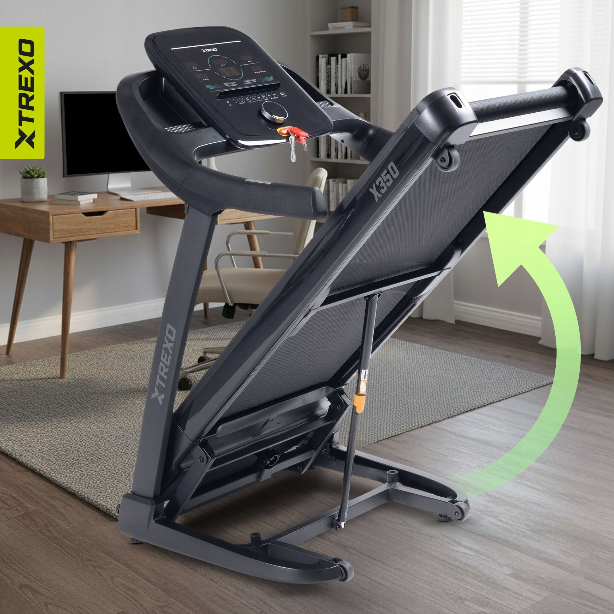 Electric treadmill XTREXO TXO-X350-B 1575x750x1313mm SHOCK ABSORPTION Brand Xtrexo