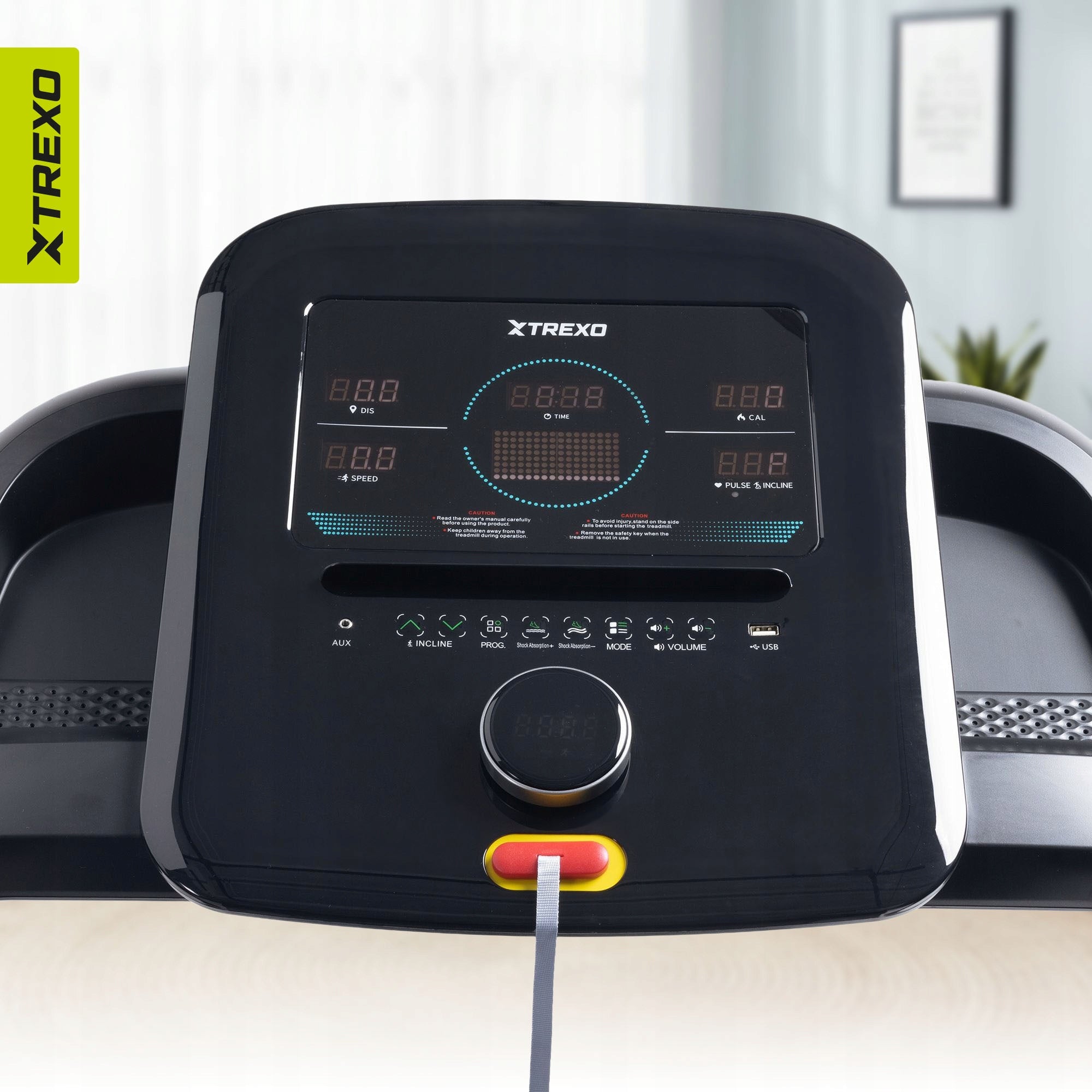 Electric treadmill XTREXO TXO-X350-B 1575x750x1313mm SHOCK ABSORPTION Maximum user weight 110 kg