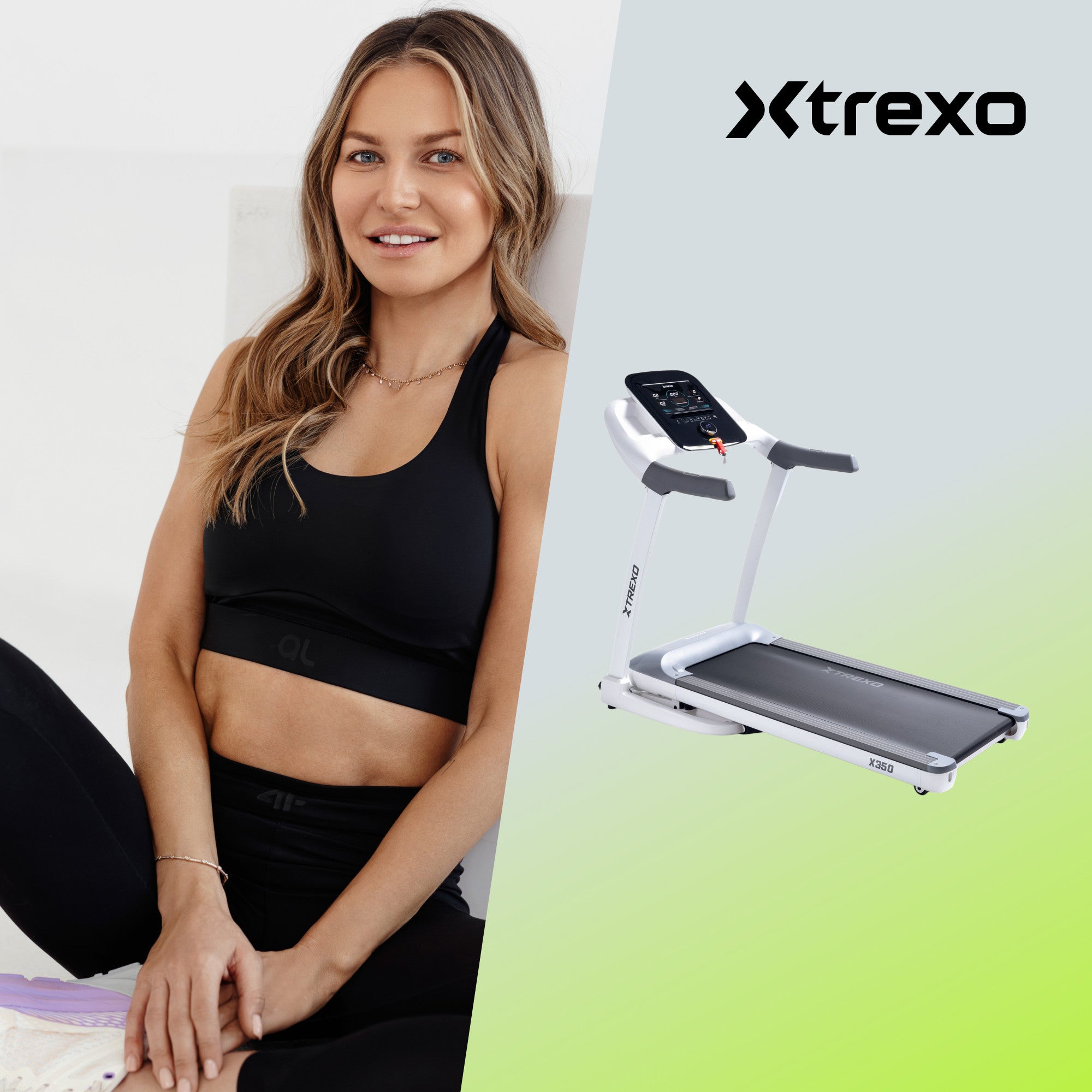 Electric treadmill XTREXO TXO-X350-W 1-16 km/h 157x79x127cm Packaging status original