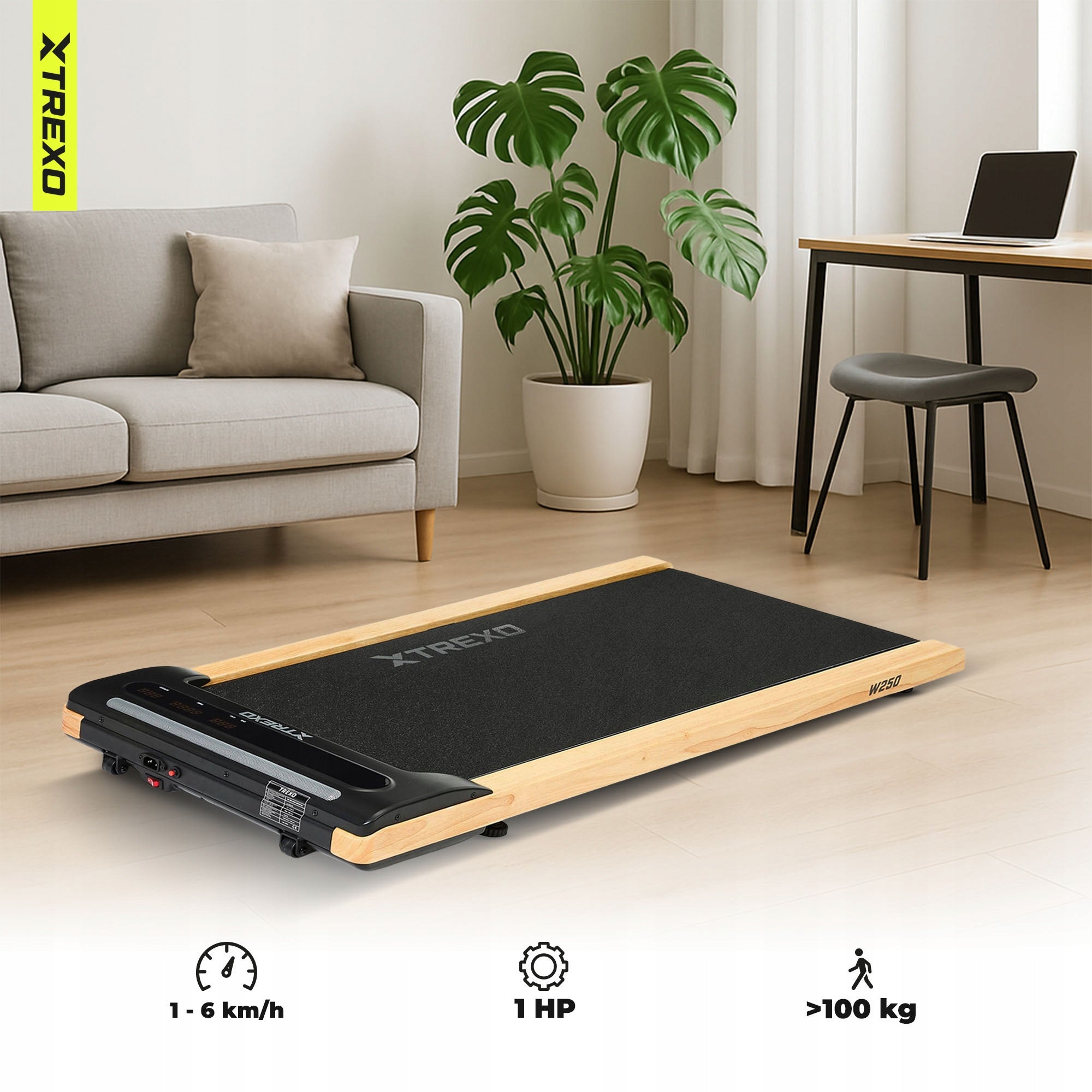 Electric treadmill XTREXO W250 Home Training Under bed walking pad Manufacturer code TXO-W250 TXO-B4W012