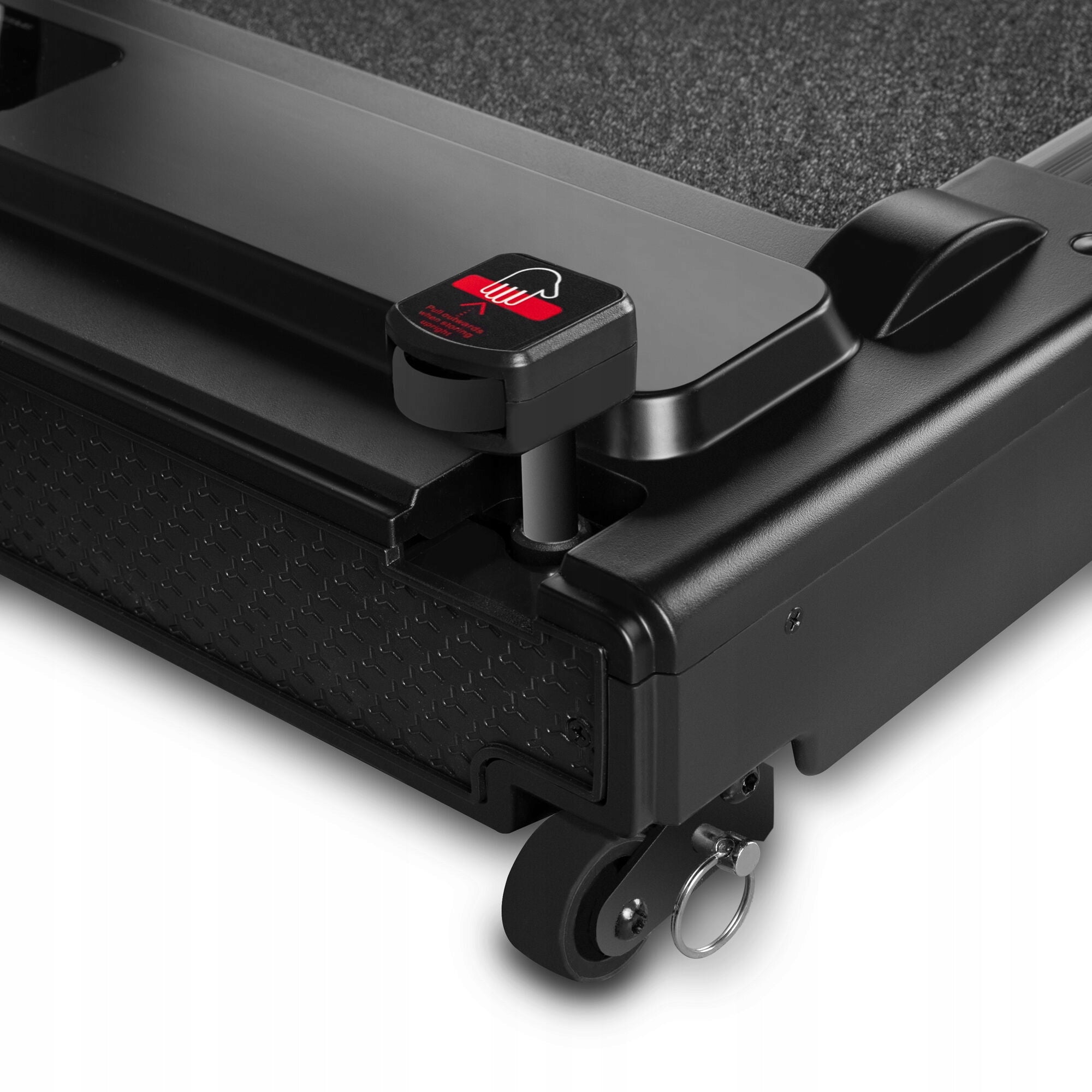 Electric treadmill folding 14 km/h LCD LED display quiet with watch Additional features safety key foldable display