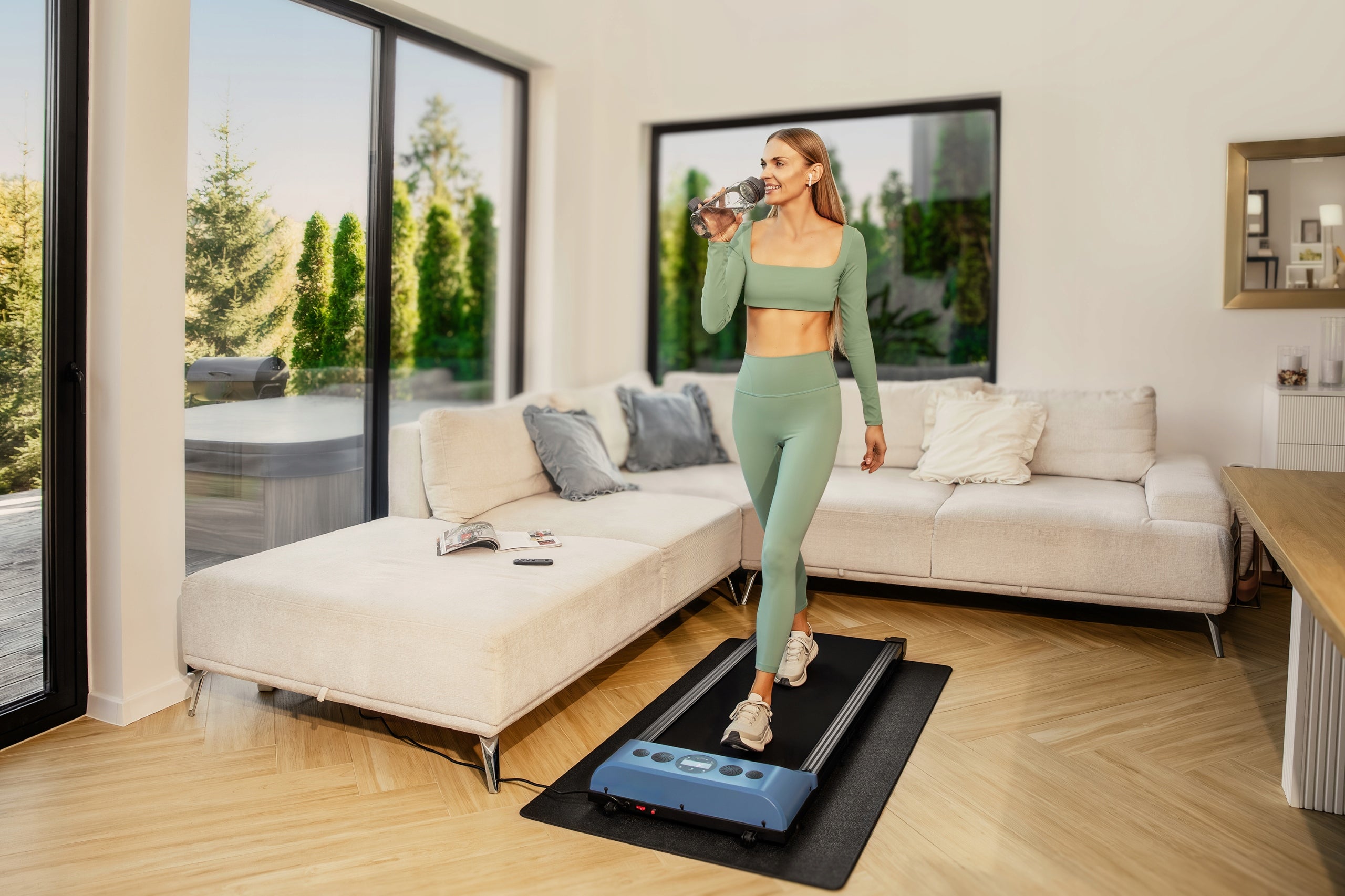Electric treadmill walking pad Spokey EVA up to 100 kg LED display Maximum user weight 100 kg