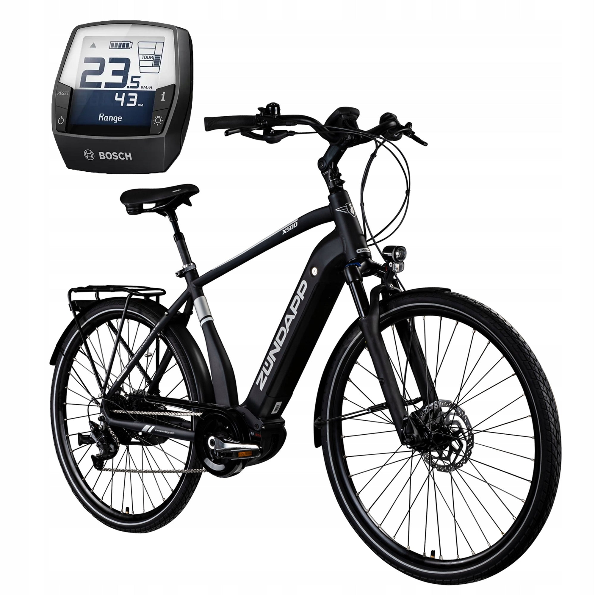 Electric trekking bike Zundapp X500 28" 250W Bosch 51cm black