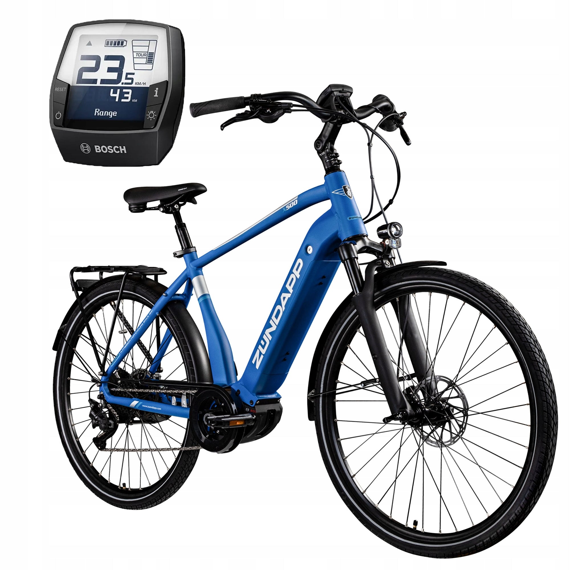 Electric trekking bike Zundapp X500 28" 250W Bosch 51cm blue