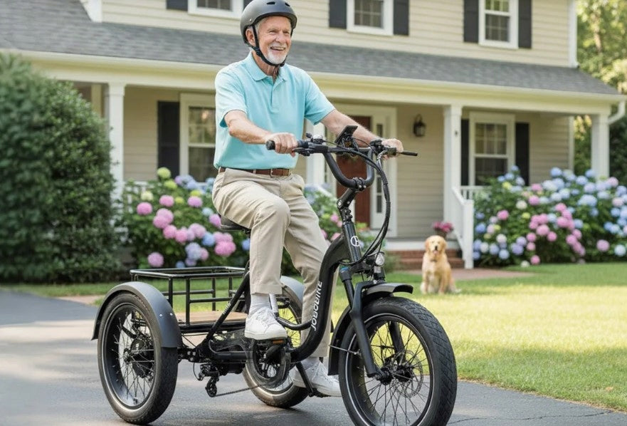 Electric tricycle JOBOBIKE TRIKER - Bafang motor, FOR SENIOR Maximum rated power electric bike (under 250W)