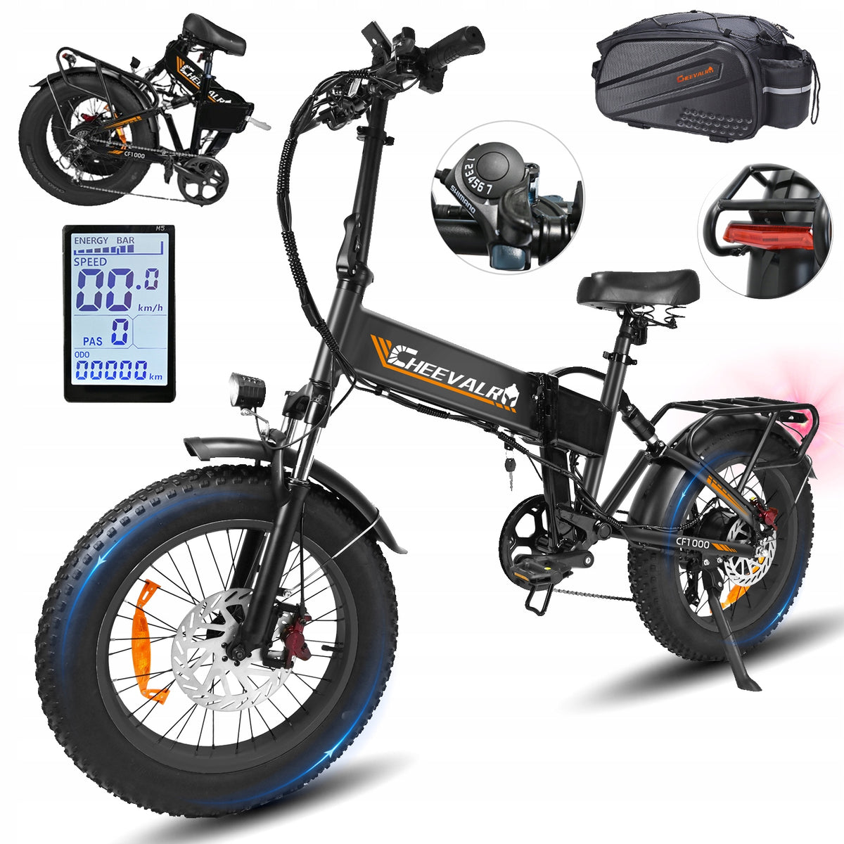 Electric vehicle Cheevalry CF1000 1000W 20AH 50km/h 150HP 20"Women/Men