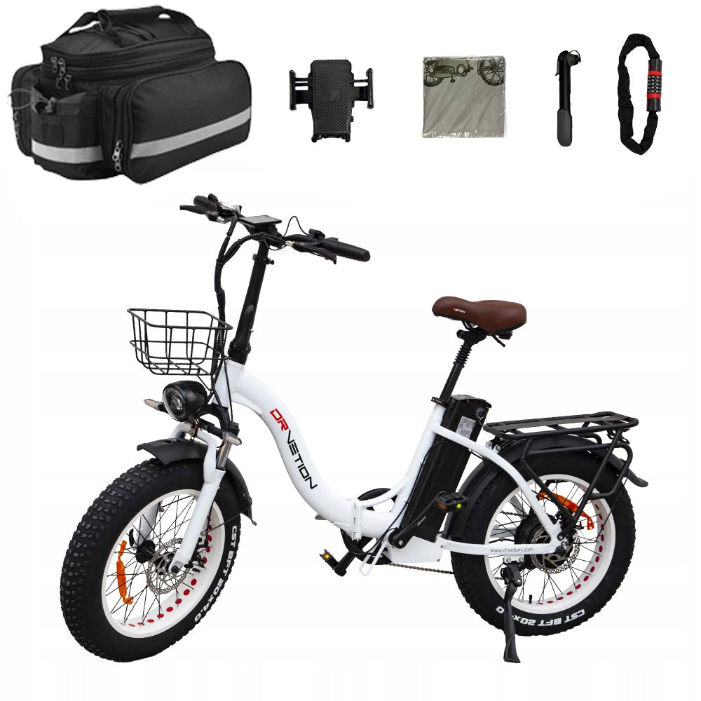 Electric vehicle DRVETION CT20 90km 48V 750W 55km/h 15AH 20" fat tire