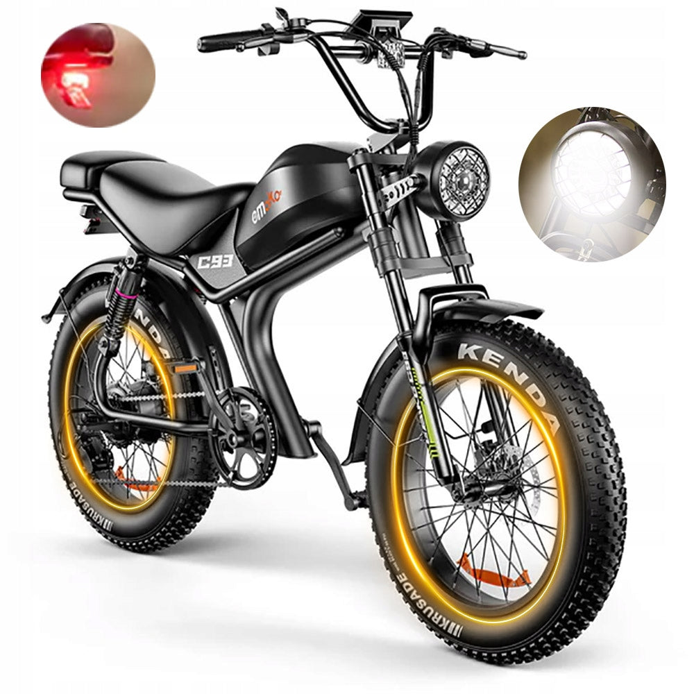 Electric vehicle EMOKO C93 1000W 35AH 50KM/H 160km 20*4'' for adults