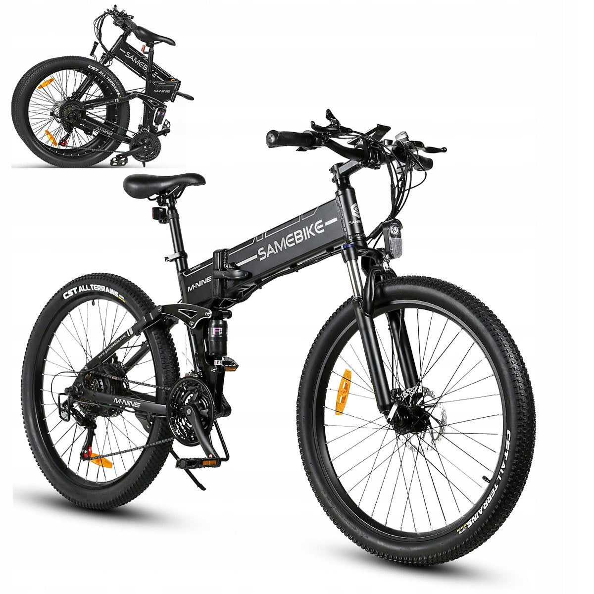 Electric vehicle Foldable Oil brake samebike LO26-II 48V14AH 80KM 900W Packaging status original